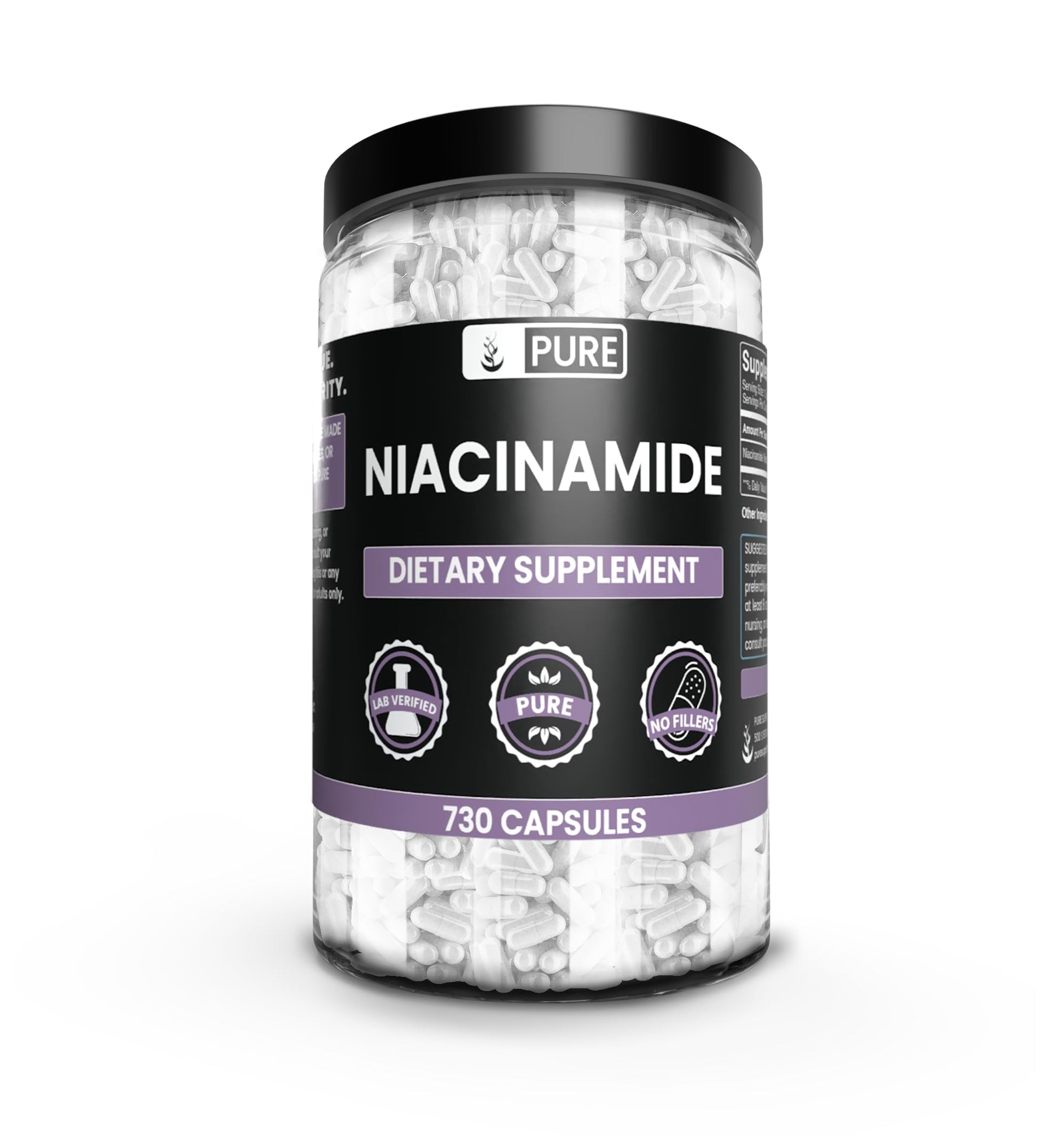 PURE ORIGINAL INGREDIENTS Niacinamide Capsules 730