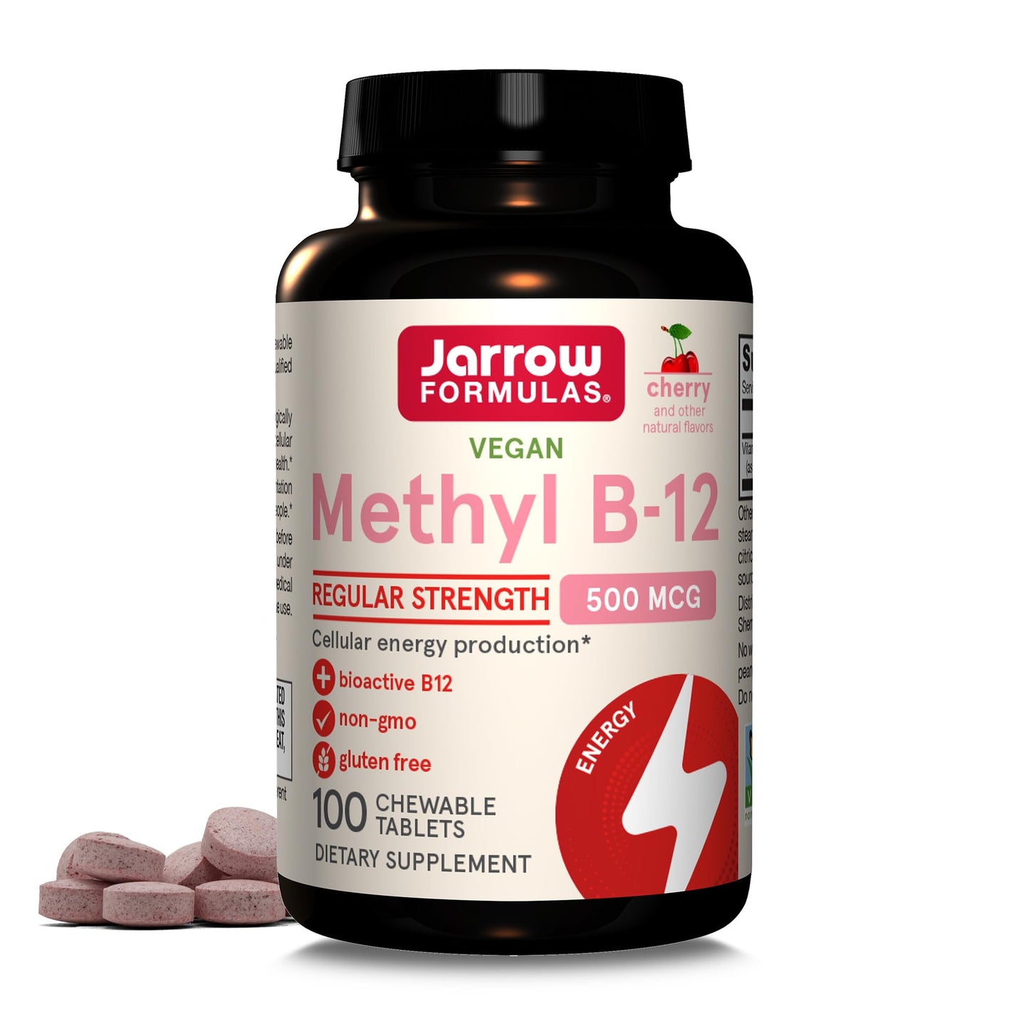 Jarrow Formulas Methyl Folate 400mcg Veggie Capsules and Methyl B-12 500mcg Chewable Tablets, 160 Count