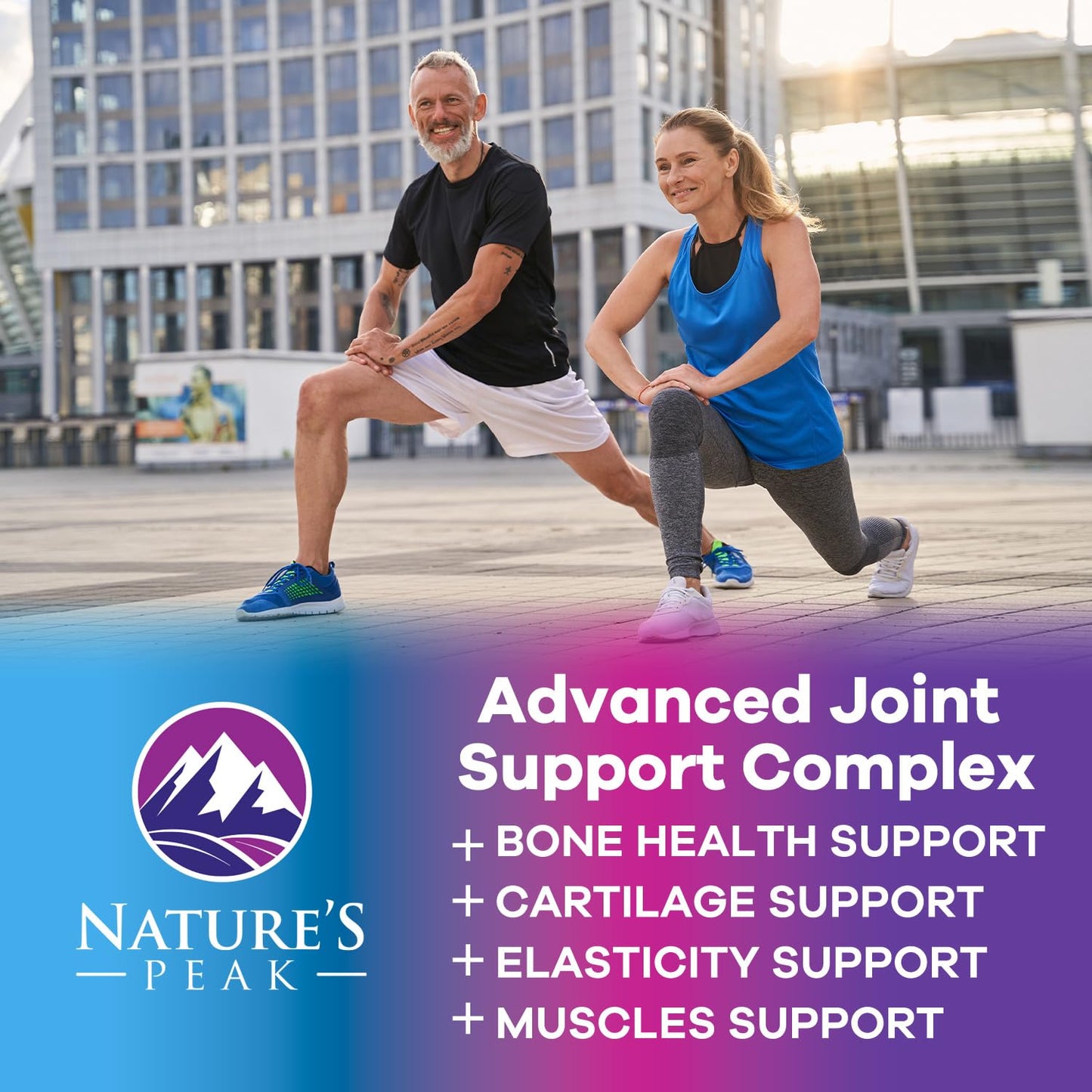 Nature's Peak Glucosamine Chondroitin MSM & Turmeric Extra Strength Joint Support Capsules, 120 Capsules