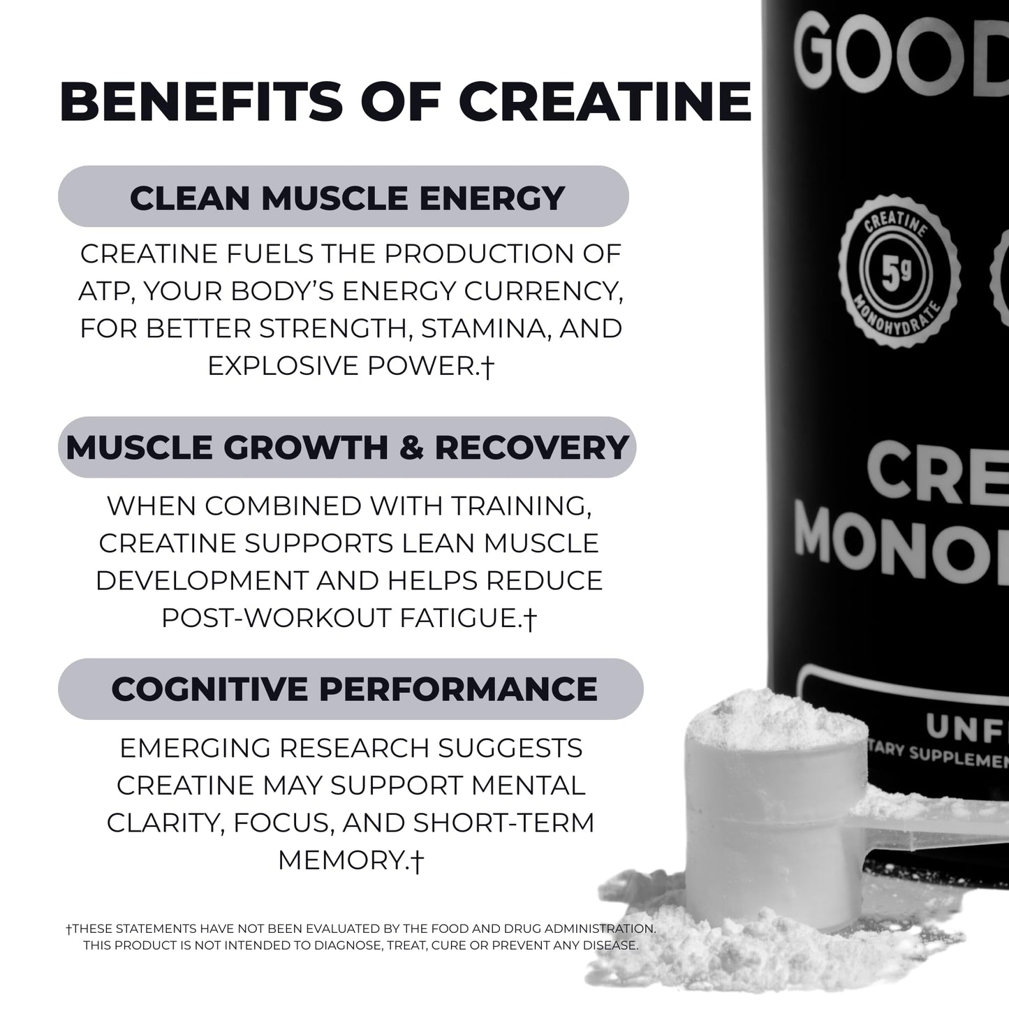 Beyond Good Foods Creatine Monohydrate Powder 15.87 oz