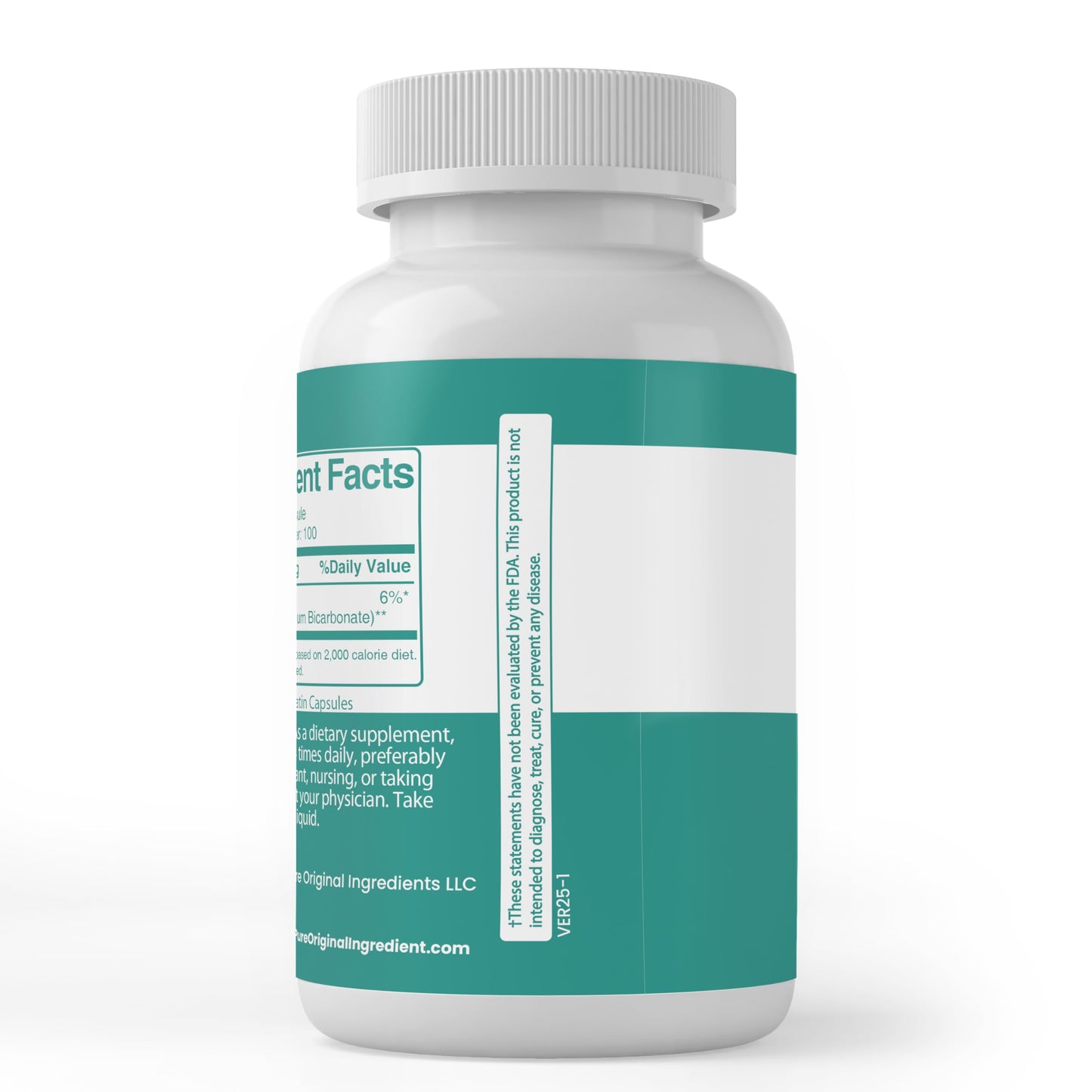 Pure Original Ingredients Potassium Bicarbonate Capsules 100