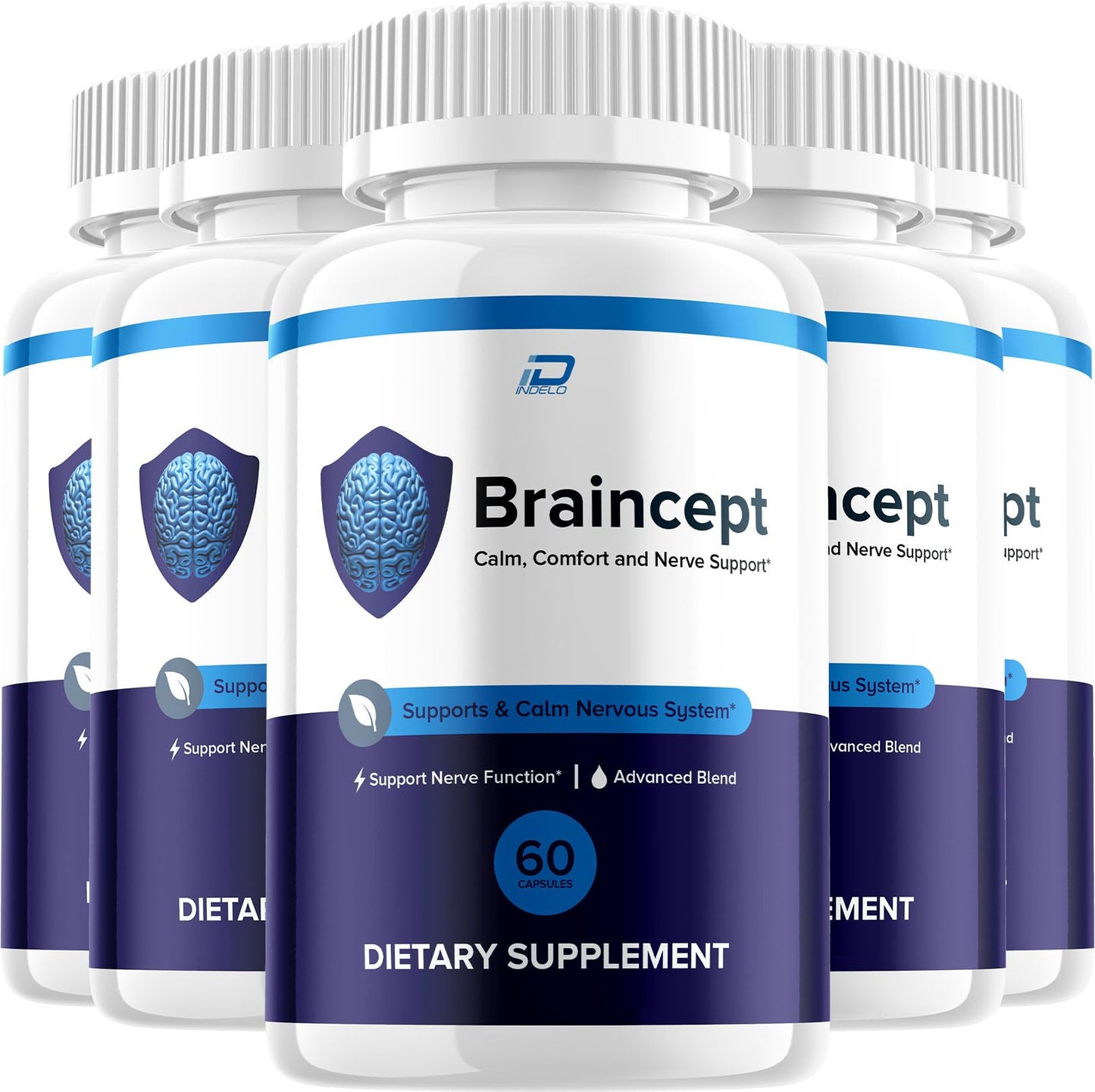 Indelo Braincept Advanced Formula Supplement Capsules 300 Capsules