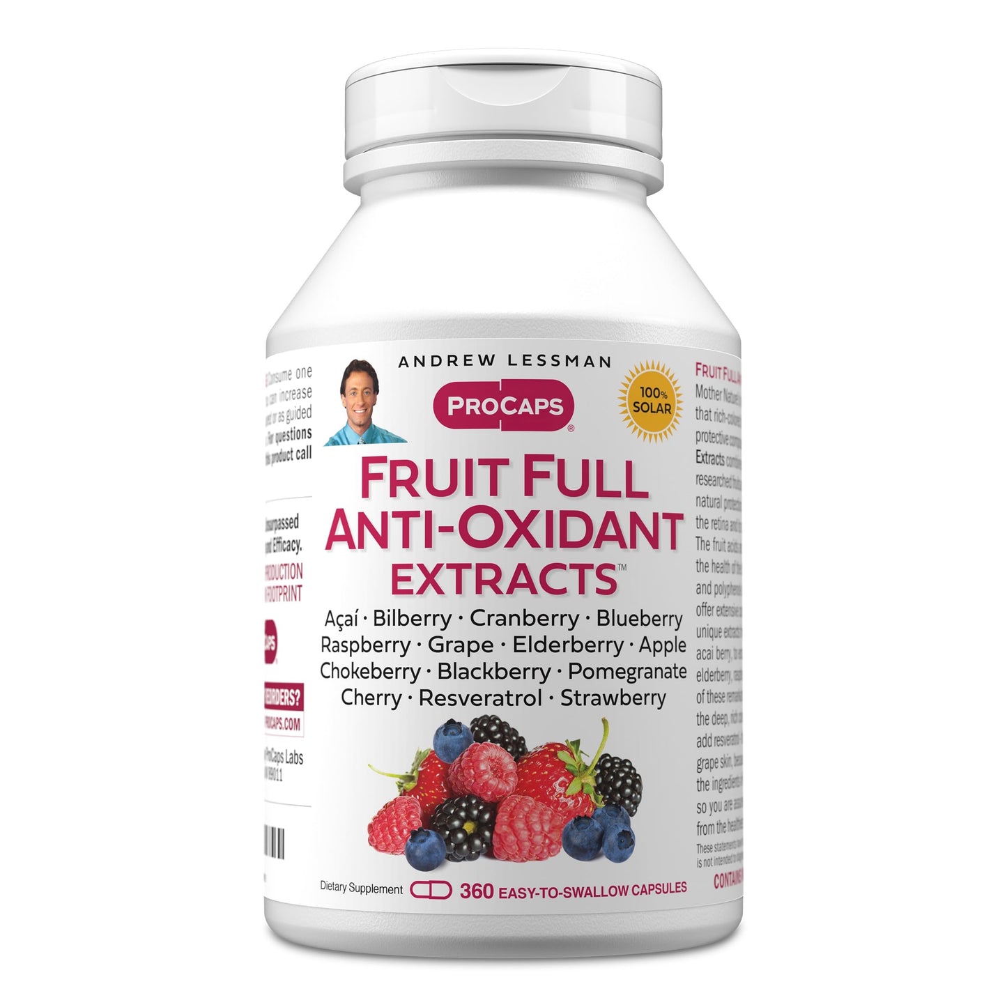 Andrew Lessman Fruit Full Antioxidant Extracts 360 Capsules