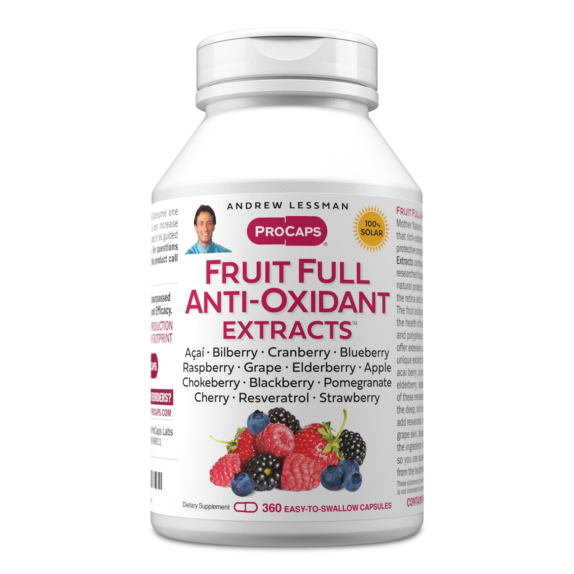 Andrew Lessman Fruit Full Antioxidant Extracts 360 Capsules