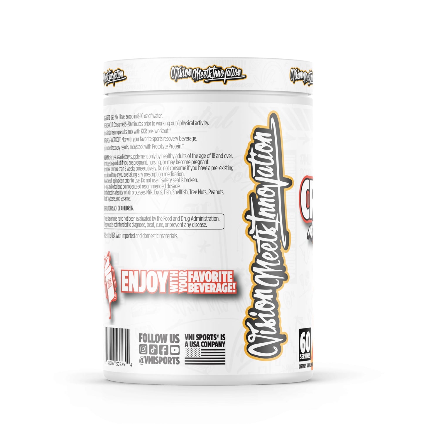 VMI Sports Creatine Monohydrate Powder 60 Servings