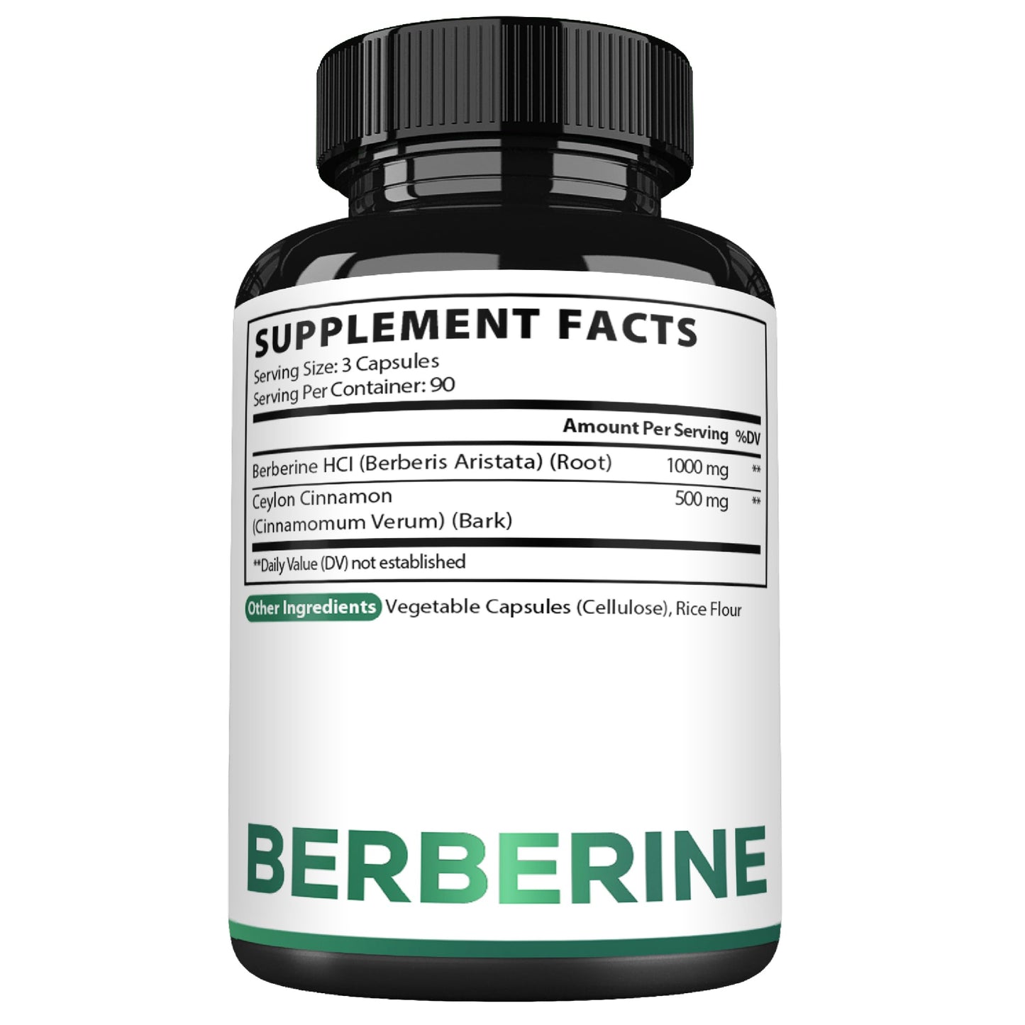 Satoomi Berberine with Ceylon Cinnamon Supplement - 1500mg Extra Strength Capsules, 270 Count