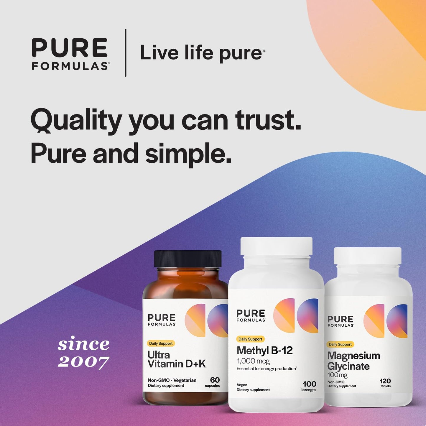 PureFormulas Methyl B12 Lozenges for Energy Boost & Nervous System Support Softgel 100 Count