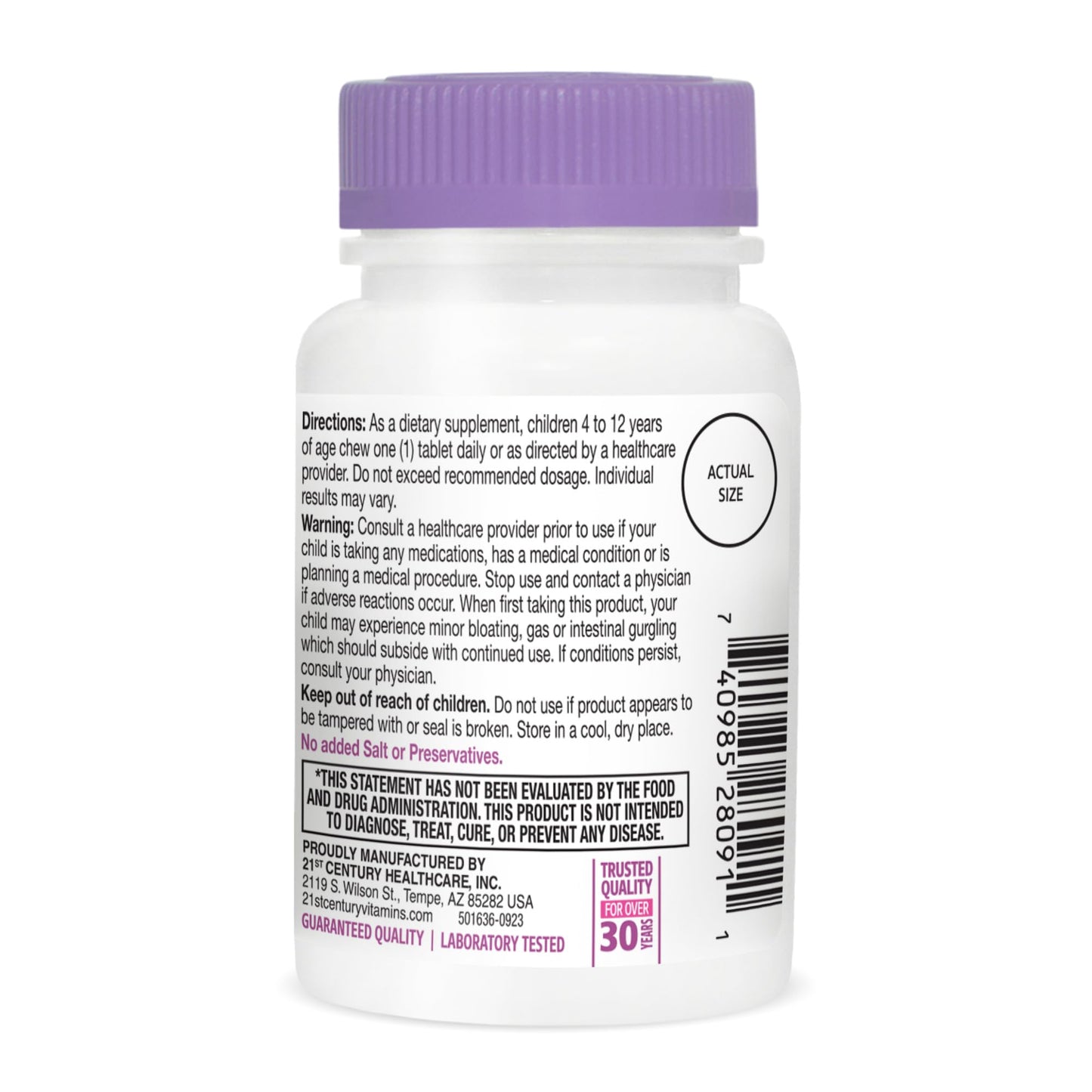 21st Century Zoo Friends Probiotic Chewable, 30 Count