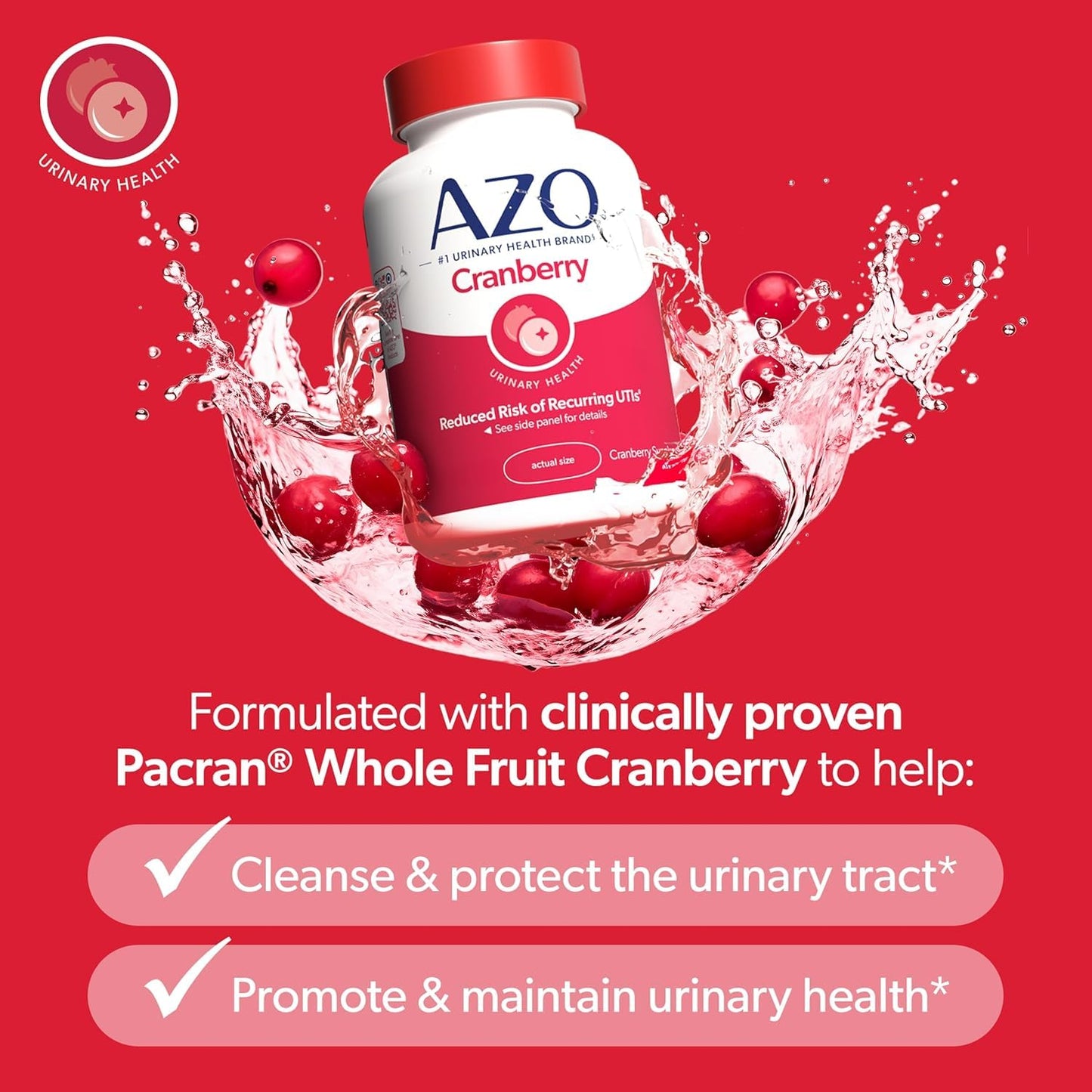 AZO Cranberry Softgels 120 Count