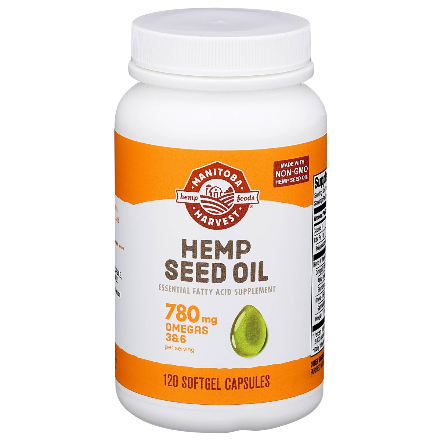 Manitoba Harvest Hemp Seed Oil Softgels 120 Count