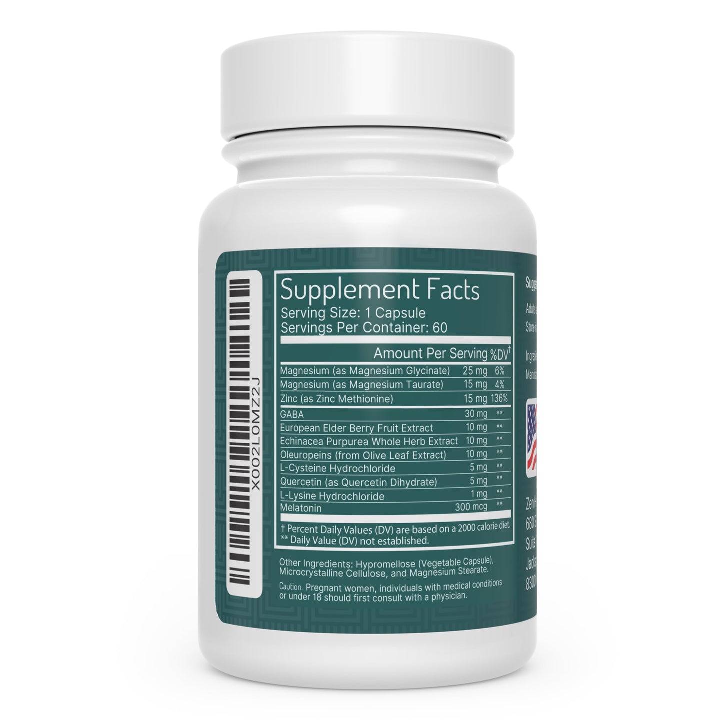 Zen Haus Respiratory and Immune Supplement Capsules, 60 Count