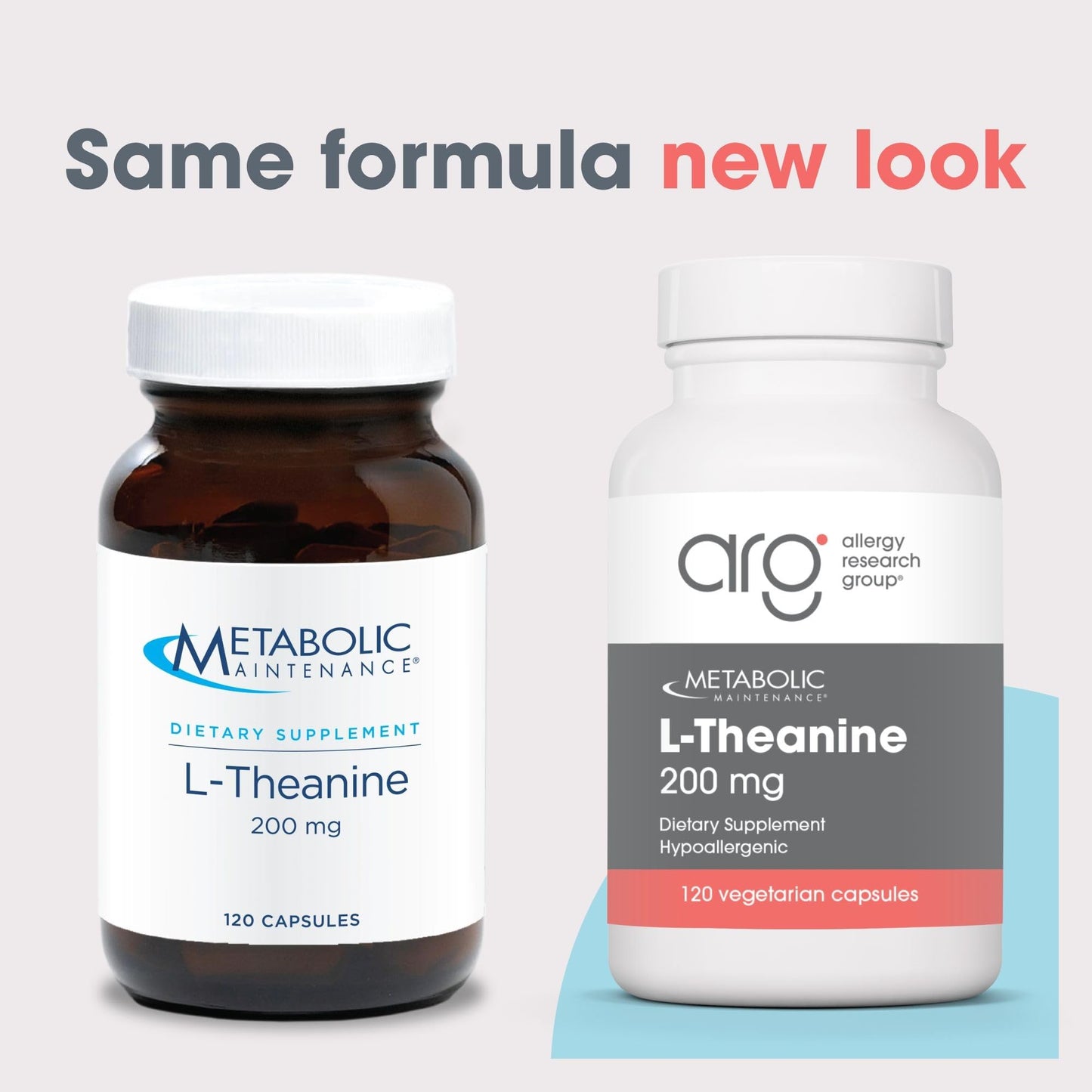 Metabolic Maintenance L-Theanine 200mg with Glycine Capsule 120 Count