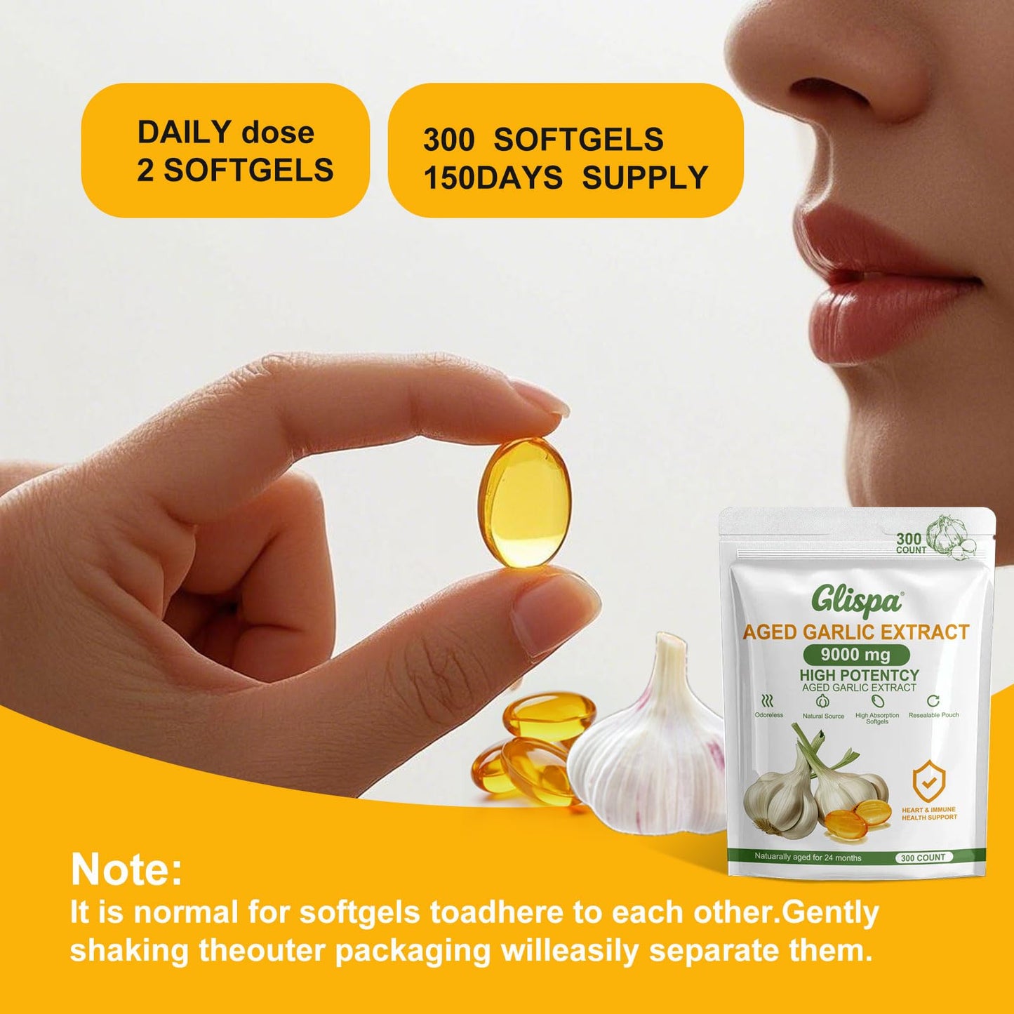 Glispa Aged Garlic Extract Capsule 1 Count