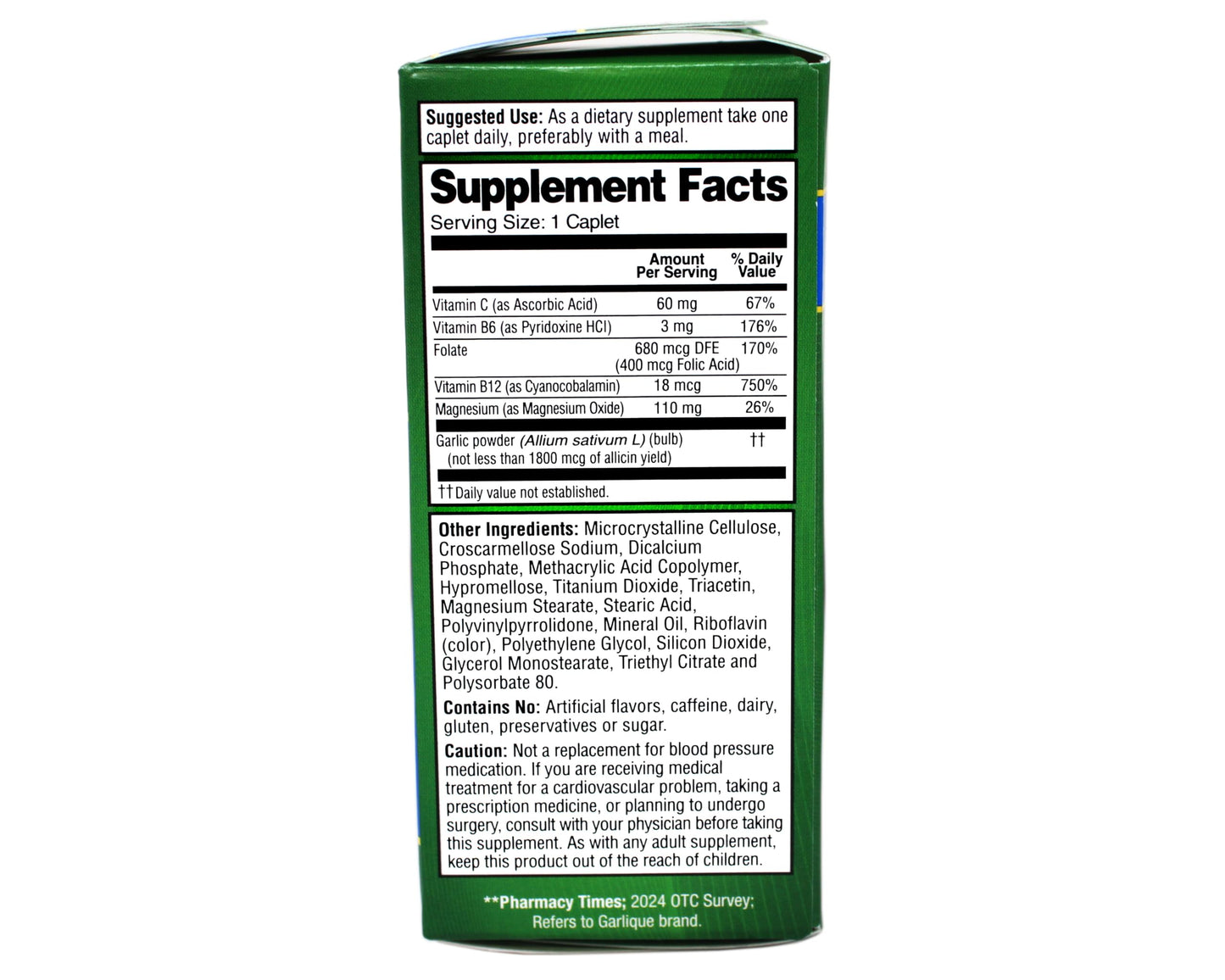 Garlique Healthy Blood Pressure Formula 120 Caplets