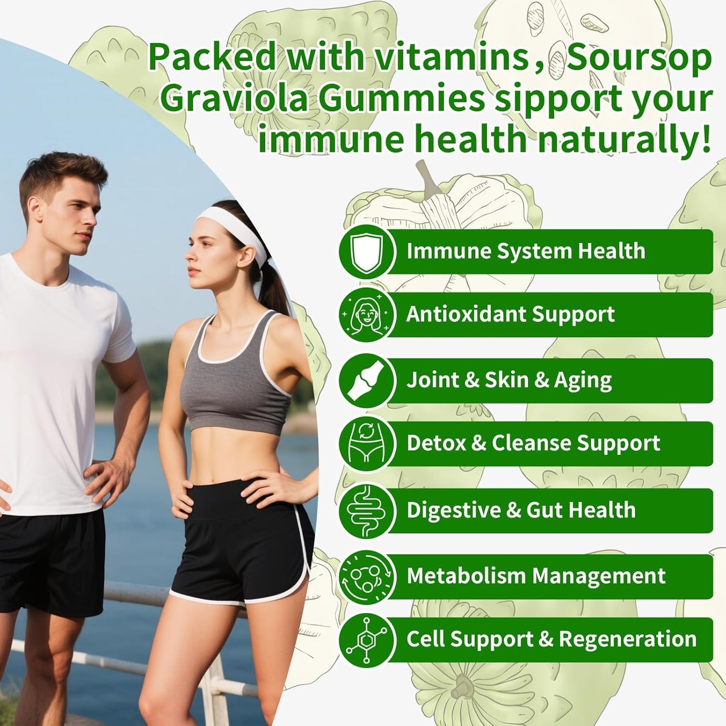 Pureverve Soursop Graviola Gummies, 120 CT