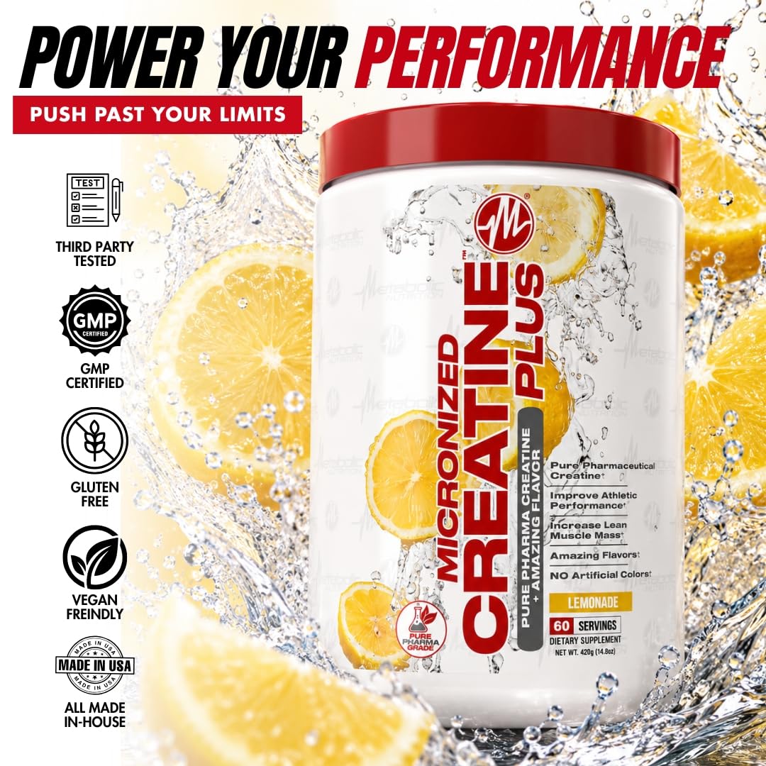 Metabolic Nutrition Micronized Creatine Plus Powder 14.8 Ounce