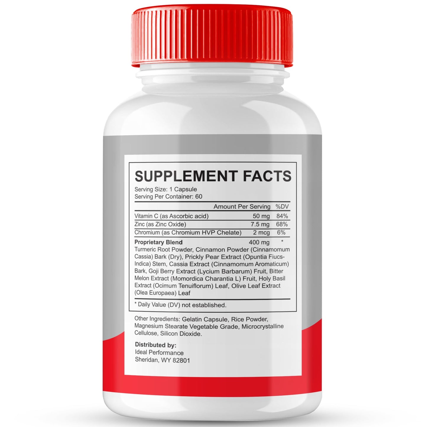 IDEAL PERFORMANCE Sugar Support Capsules, 120 Count