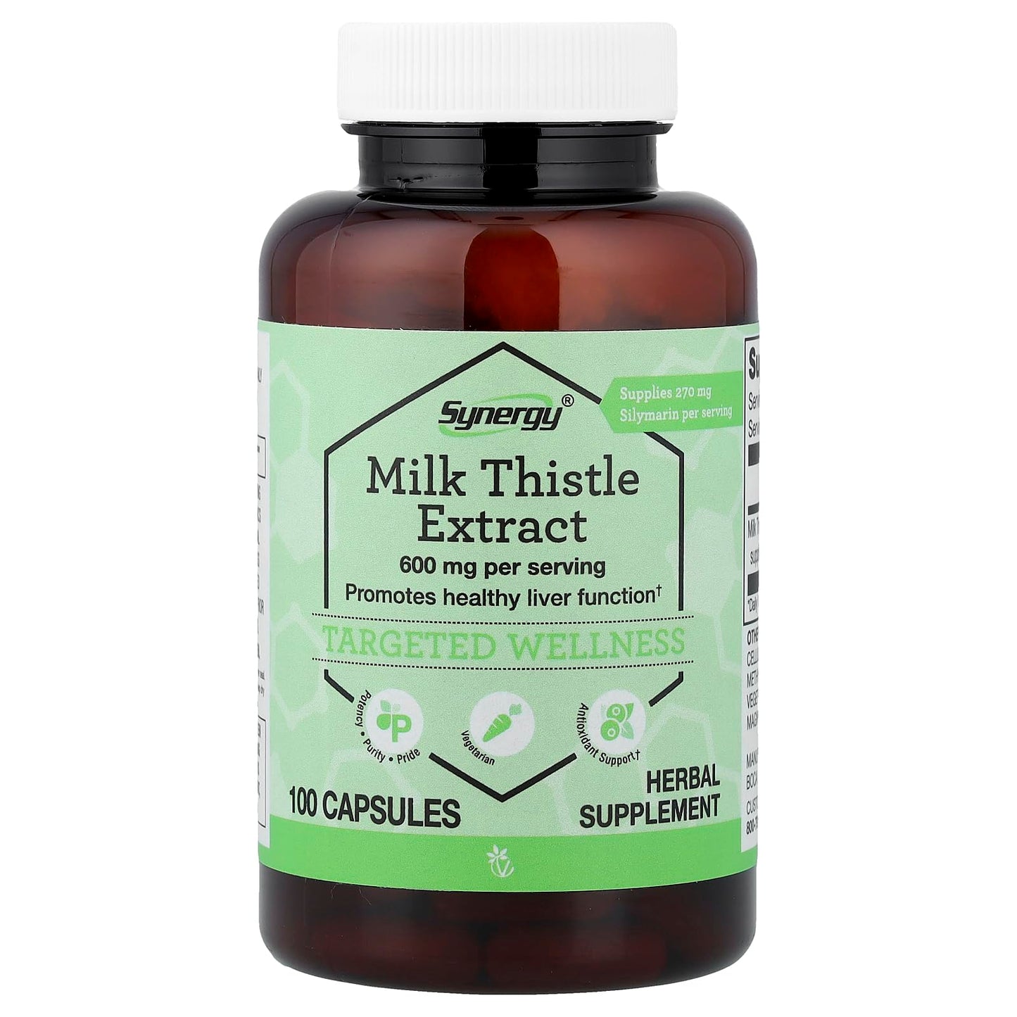 Vitacost Synergy Milk Thistle Extract Capsule, 1 Count