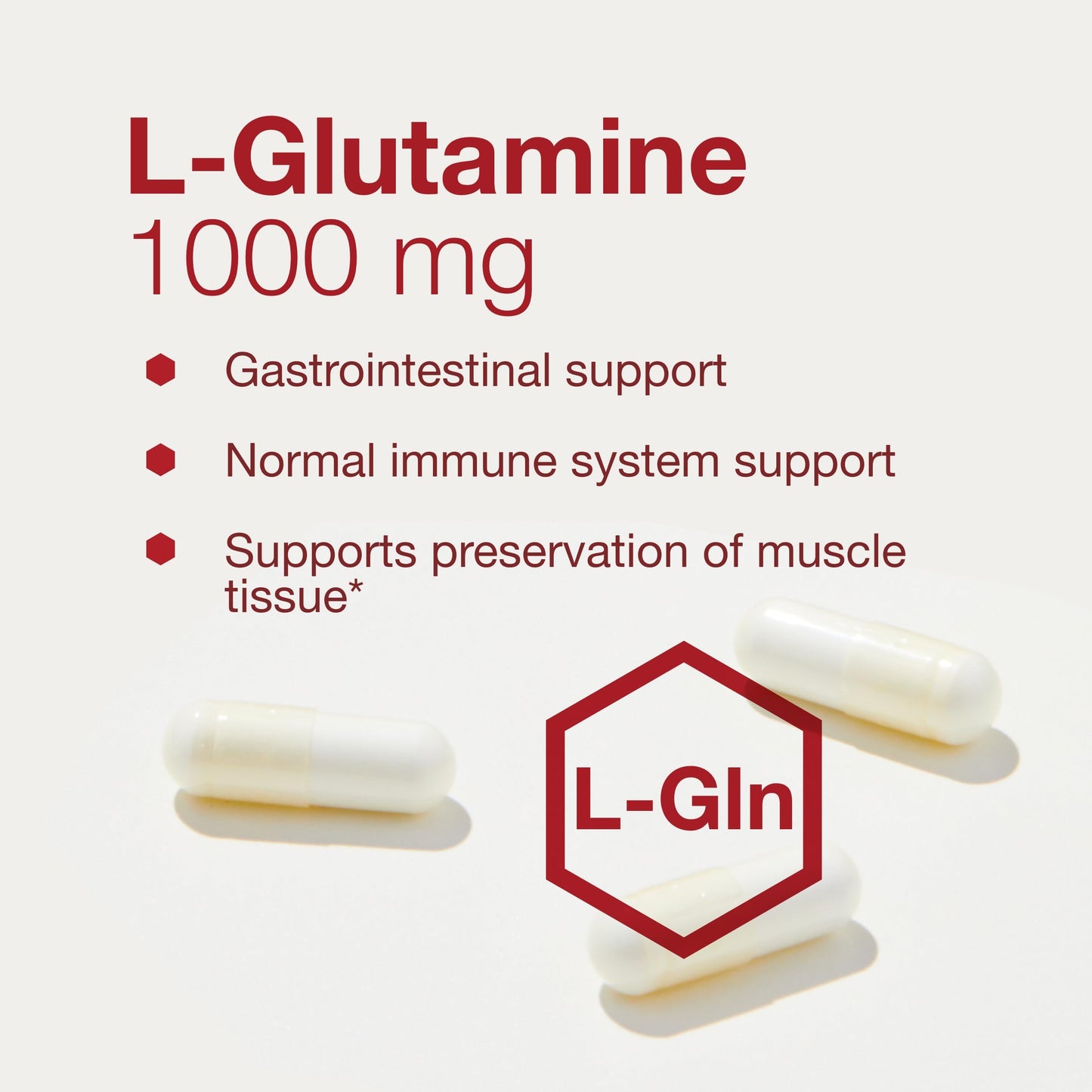 Protocol for Life Balance L-Glutamine 1000mg Capsule, 120 Veg Caps