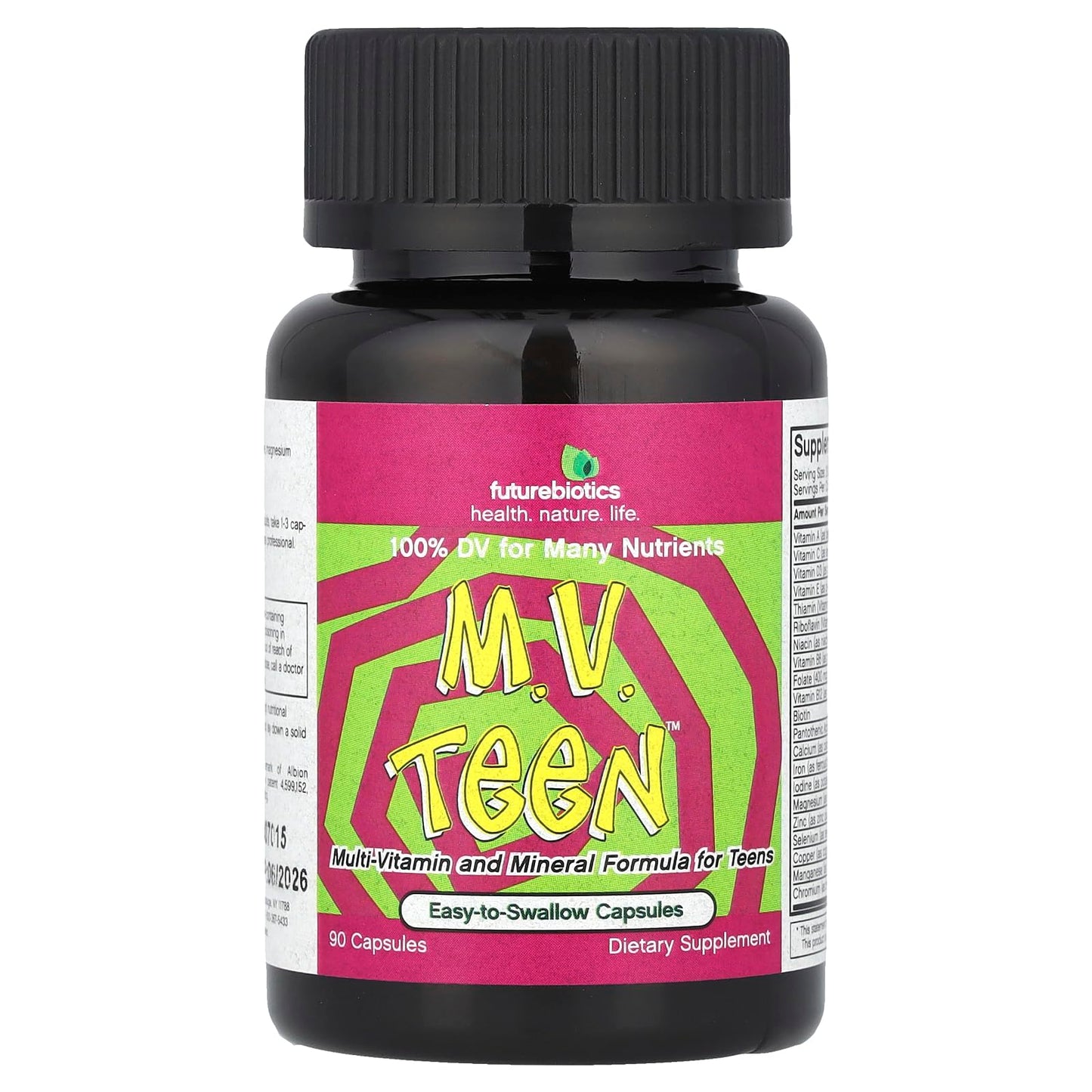 Futurebiotics M.V. Teen Multivitamin Capsules, 90 Count