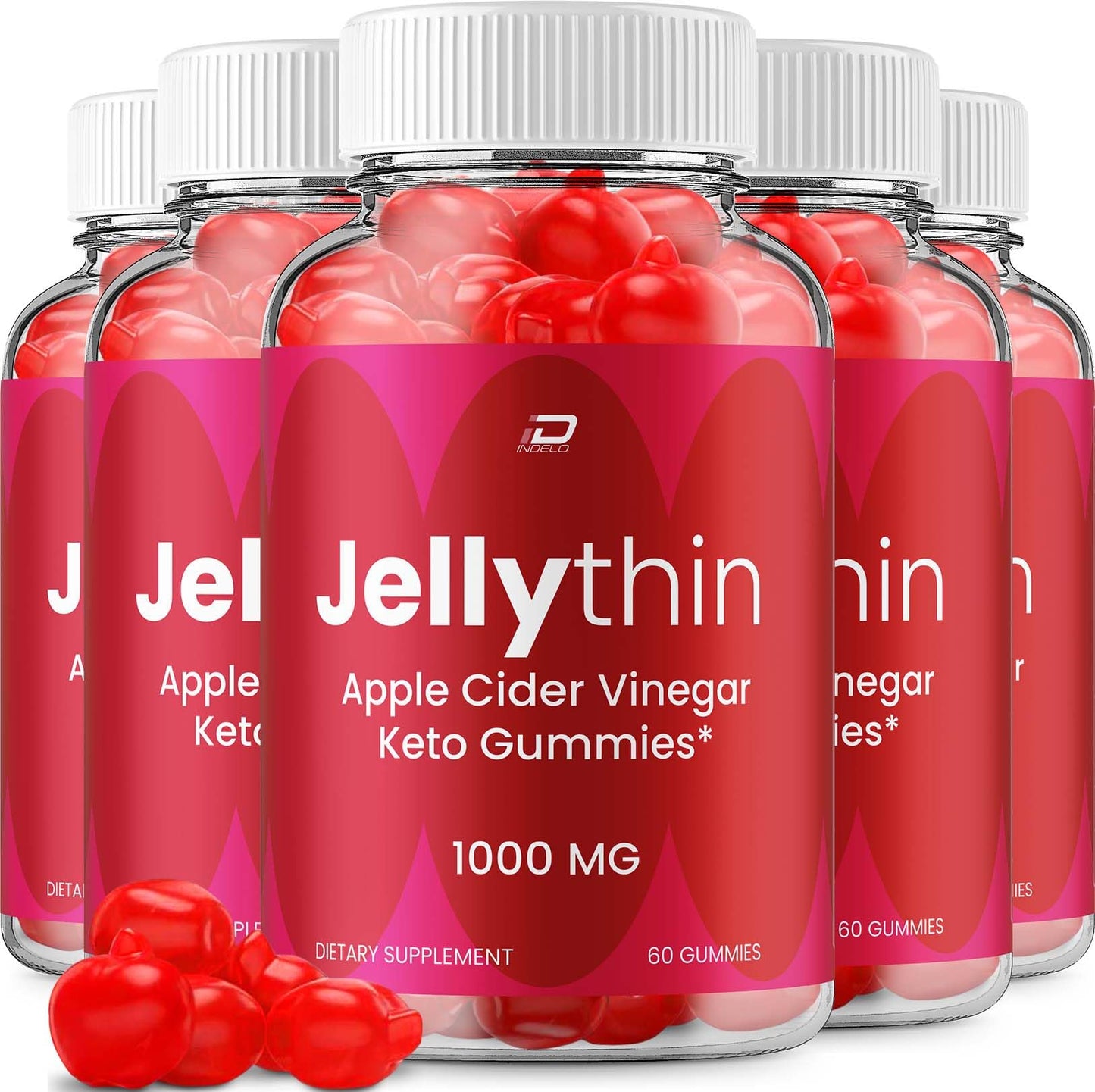 Indelo Jelly Thin ACV Gummies Gummy, 300 Count