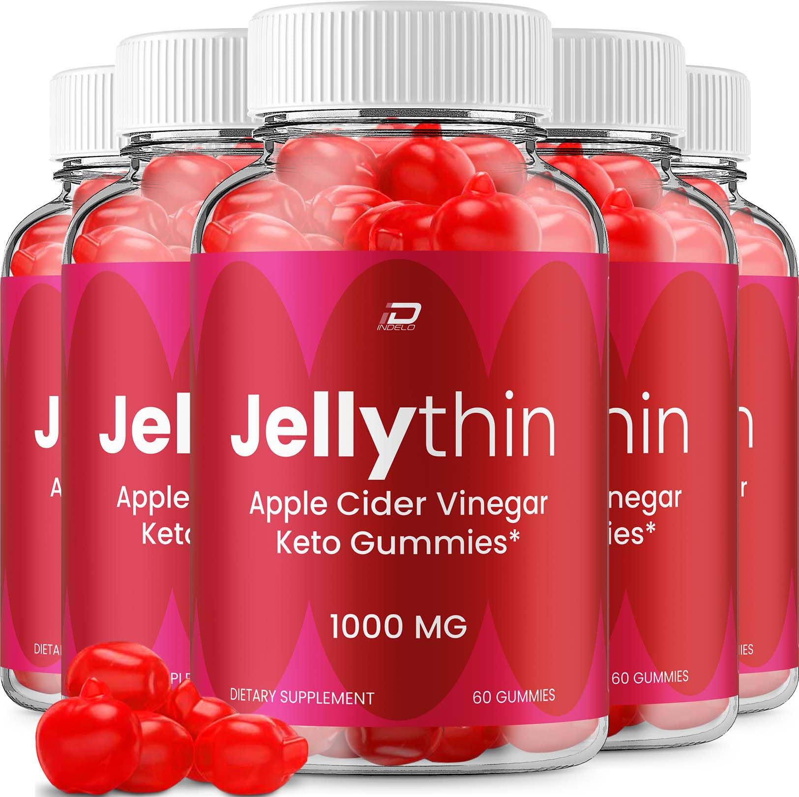 Indelo Jelly Thin ACV Gummies Gummy, 300 Count