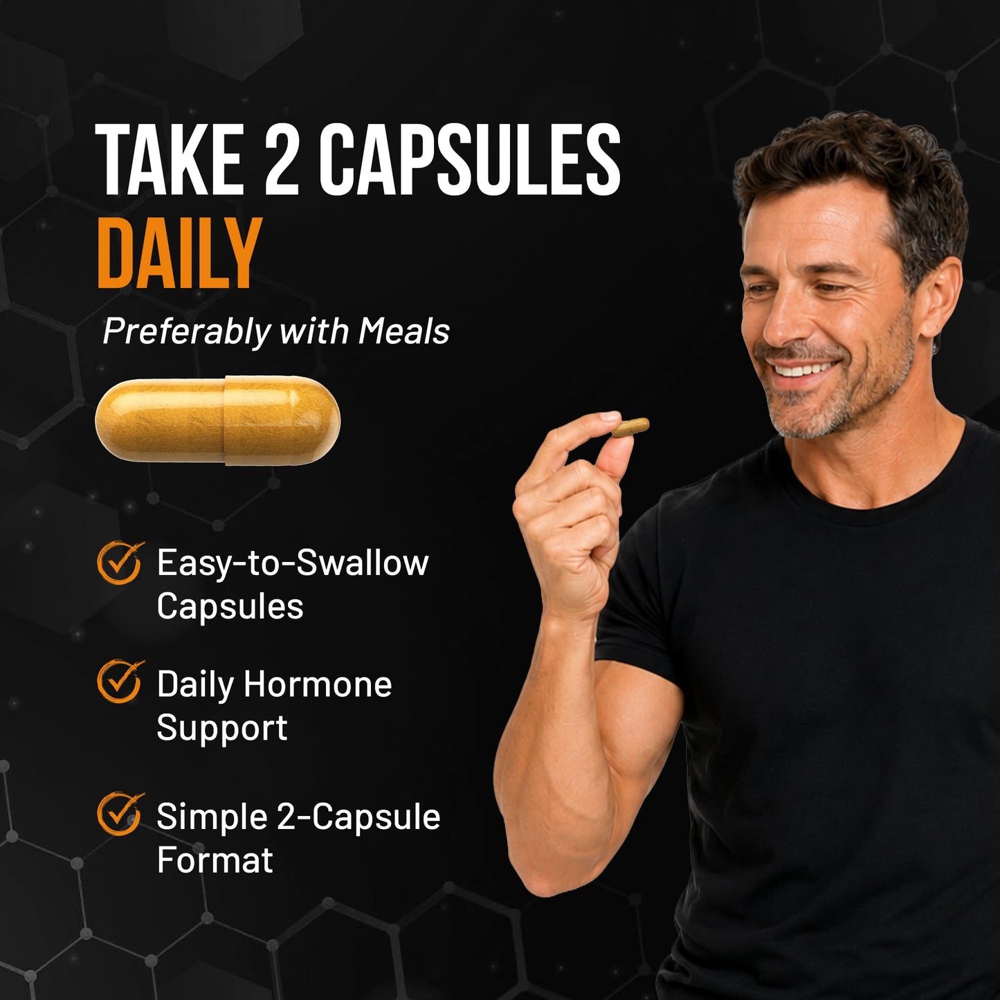 Nutesta Men's Support Supplement Capsules 60 Count