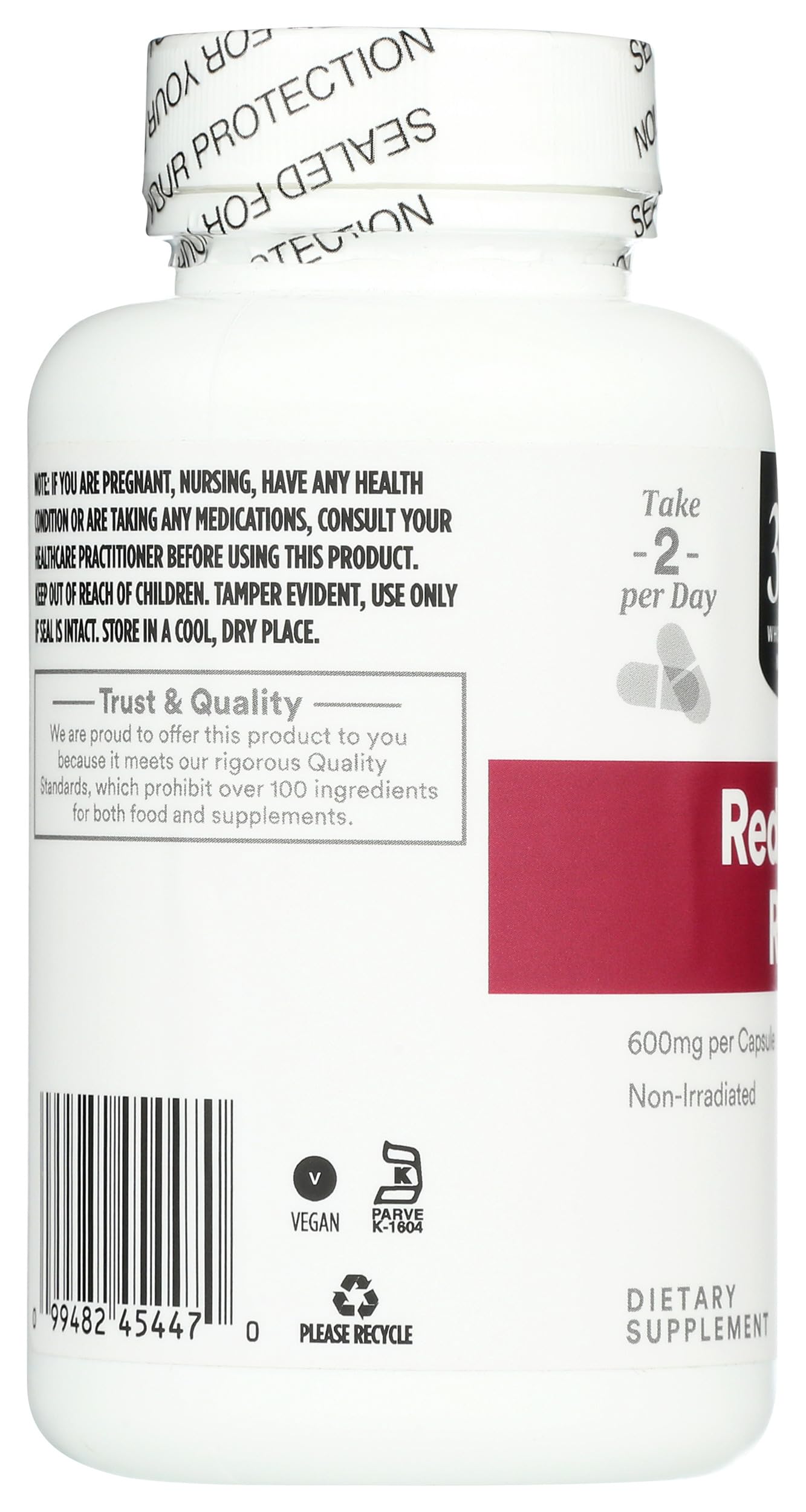 365 by Whole Foods Market Red Yeast Rice 600mg Capsule, 120 Count