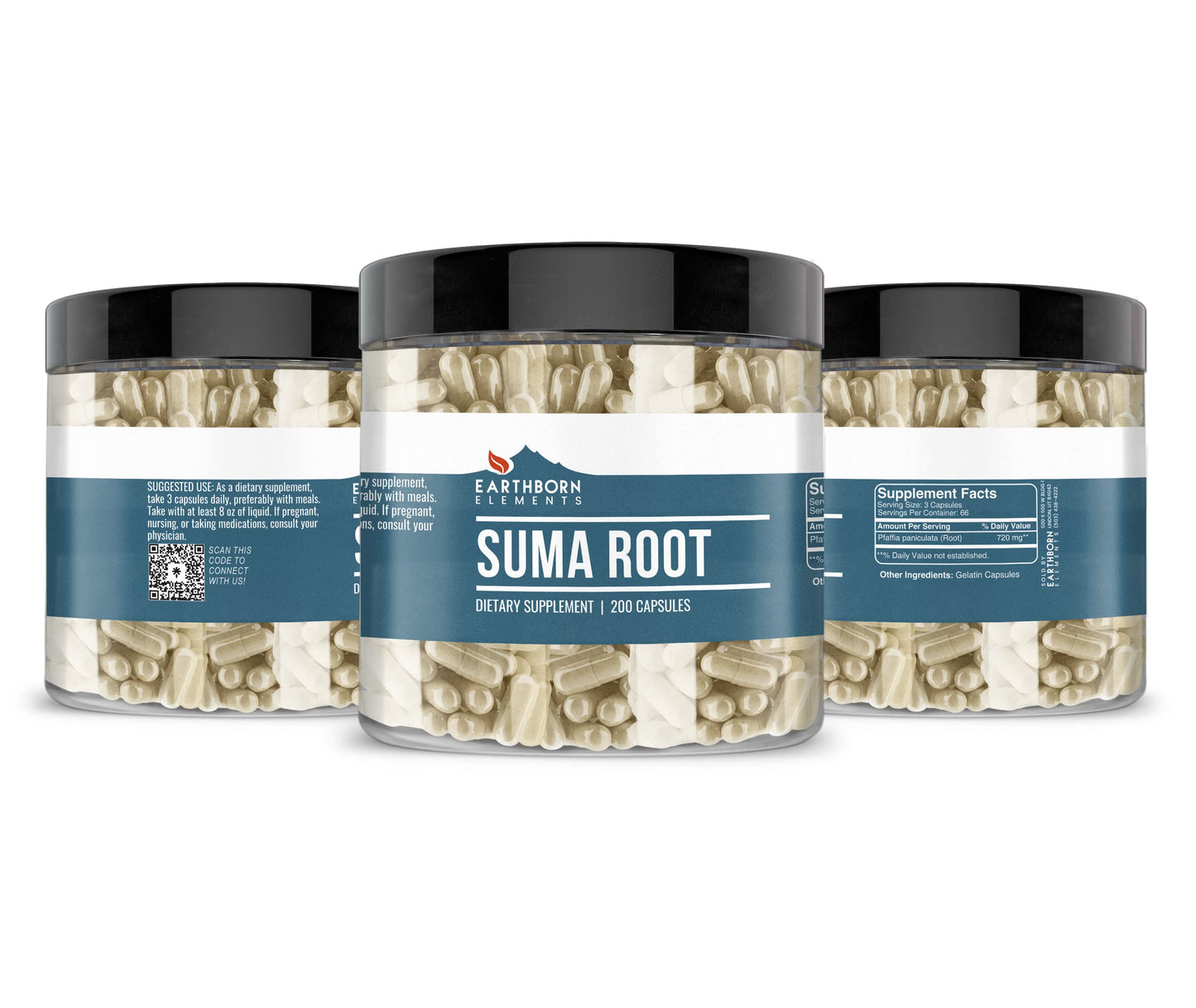 Earthborn Elements Suma Root Capsules 200