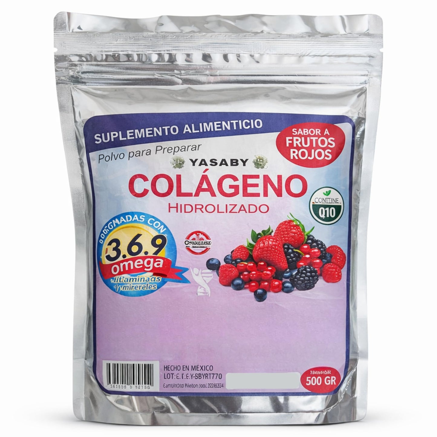 Tu Salud Plus YASABY Hydrolyzed Collagen Powder Berry Flavor 17.6 oz