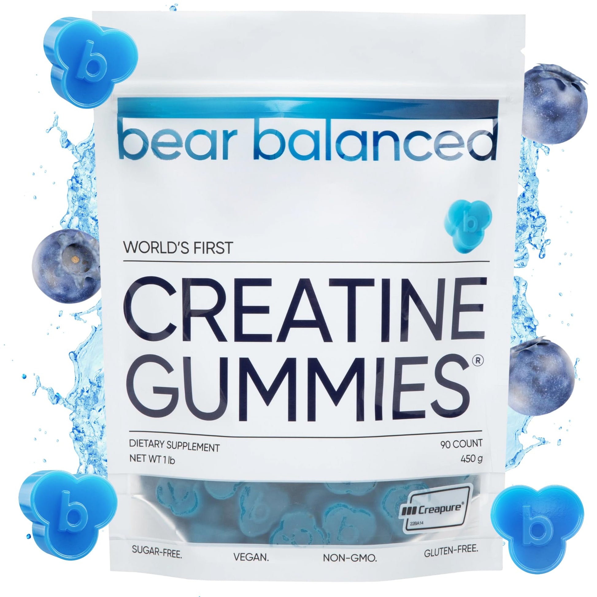 Bear Balanced Creatine Gummies 90 Count