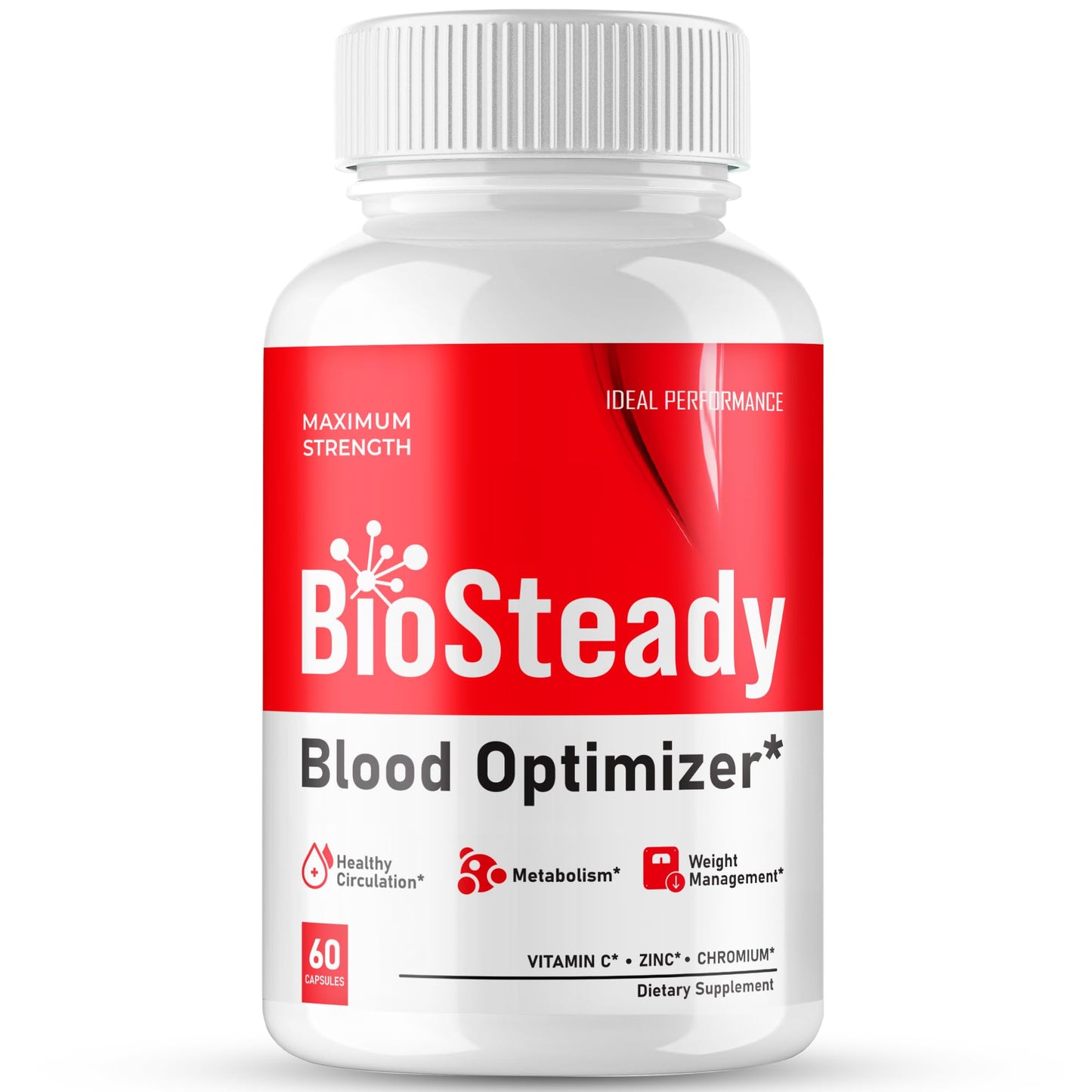 IDEAL PERFORMANCE Biosteady Blood Optimizer Capsules 60 Capsules