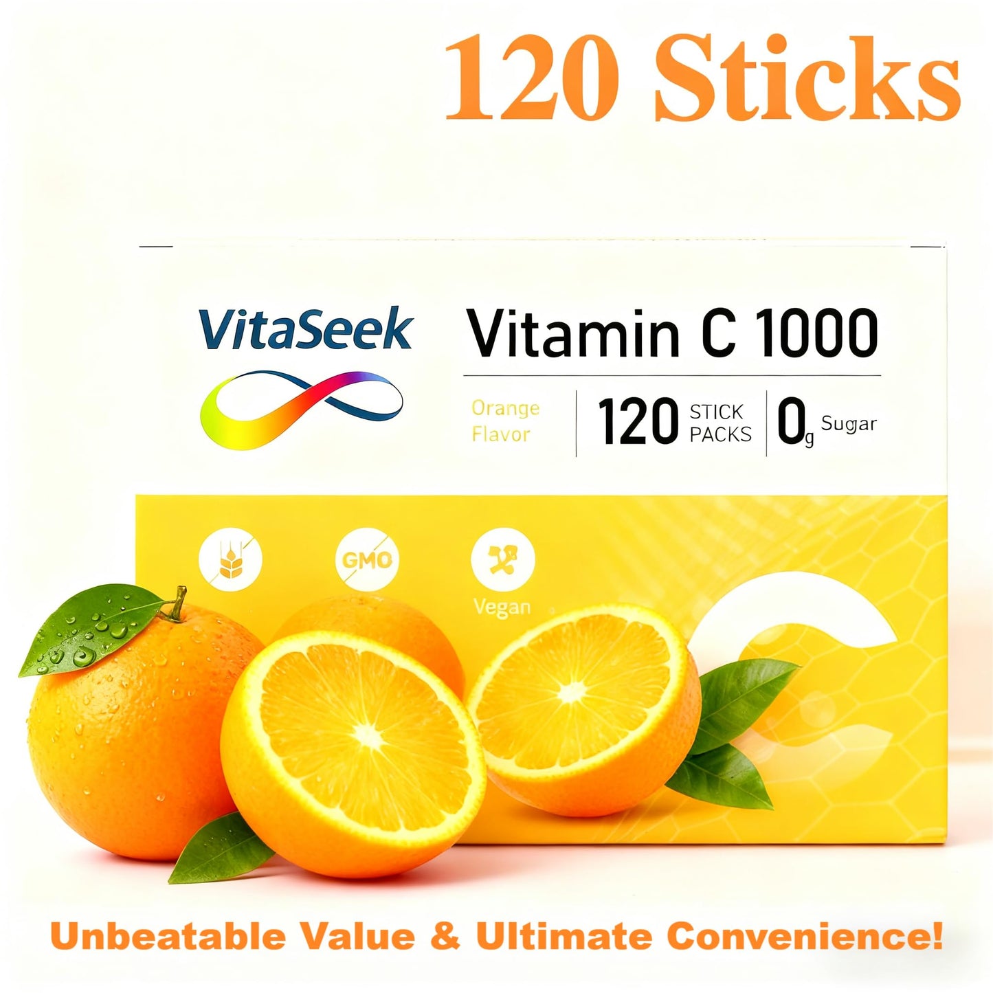 VitaSeek Vitamin C Powder Packets 120 Packets