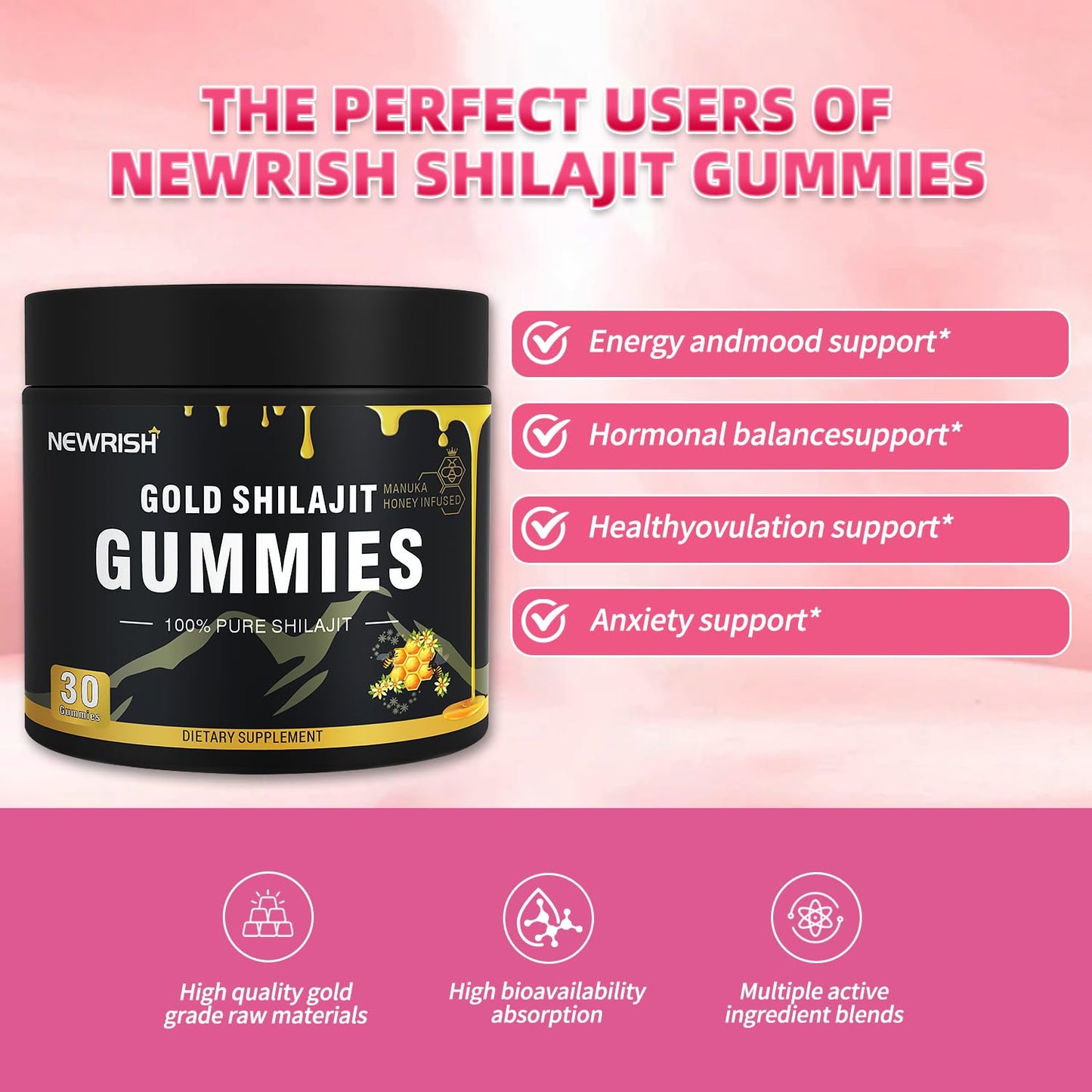Newrish Shilajit Powder 30-Count