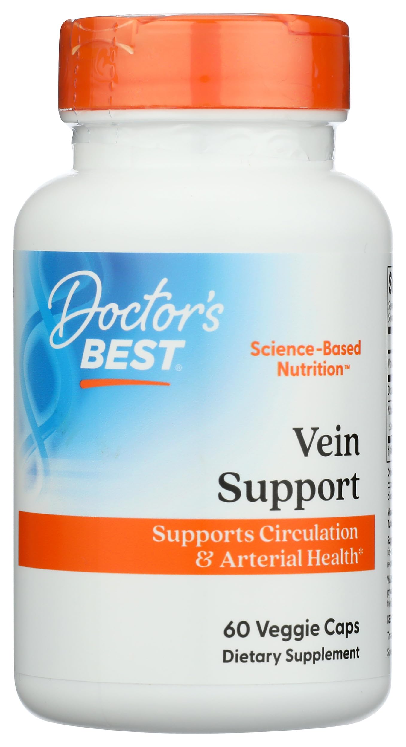 Doctor's Best Vein Support Featuring DiosVein & MenaQ7 Capsule, 60 Count