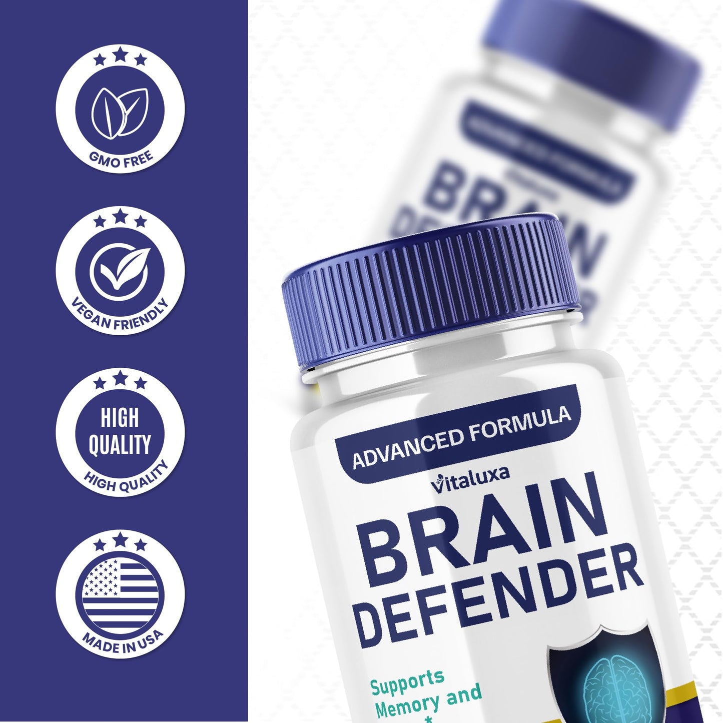 Vitaluxa Brain Defender Capsules 180 Count
