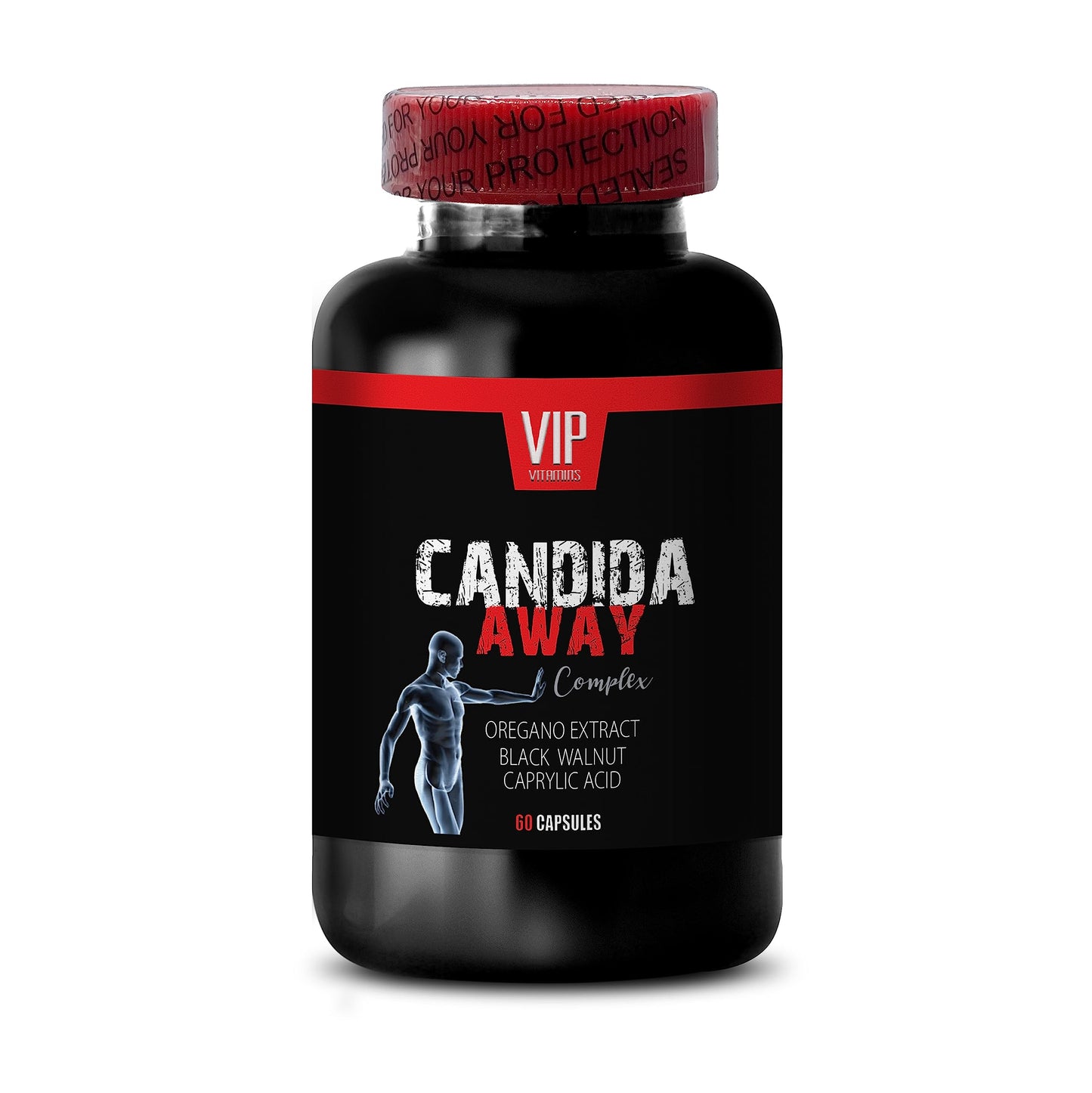 SKIN CARE SOLUTIONS Oregano Extract Candida Away Complex Capsules 60 Count