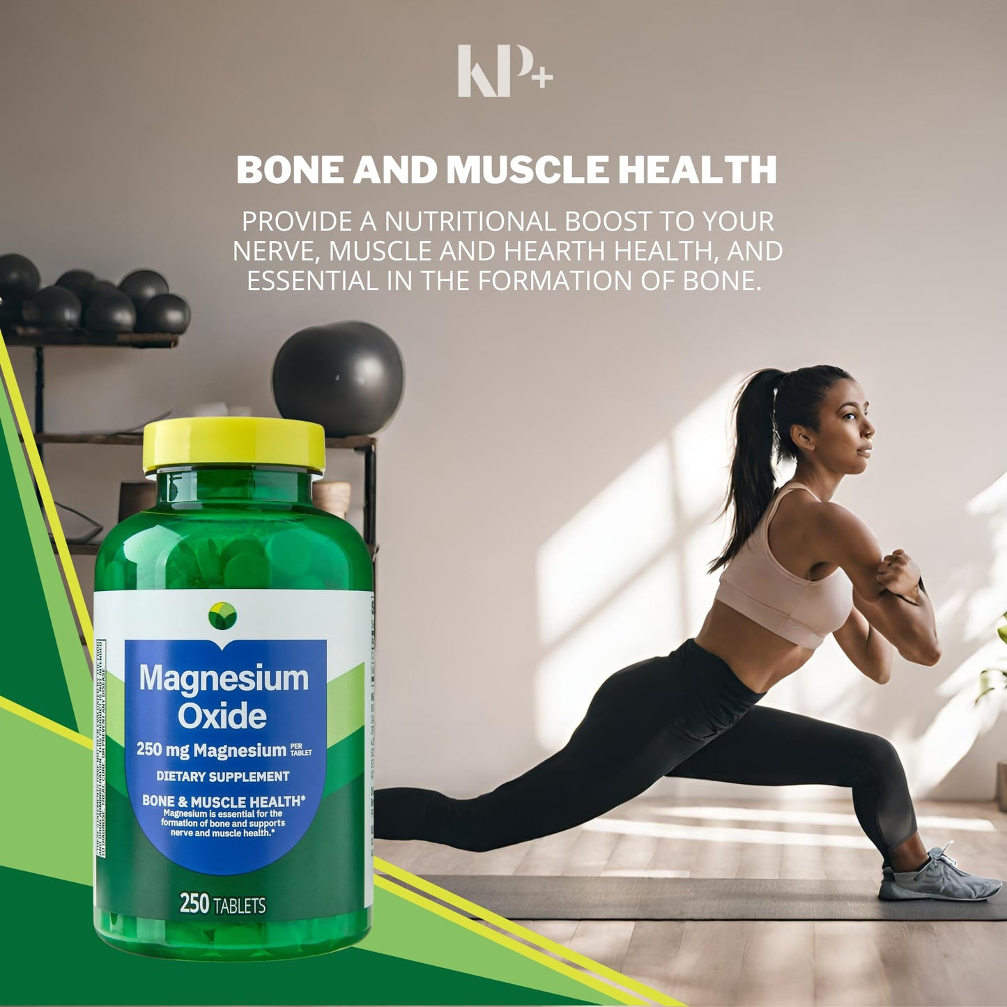 KP+ Magnesium Oxide 250 mg Tablets, 500 Tablets