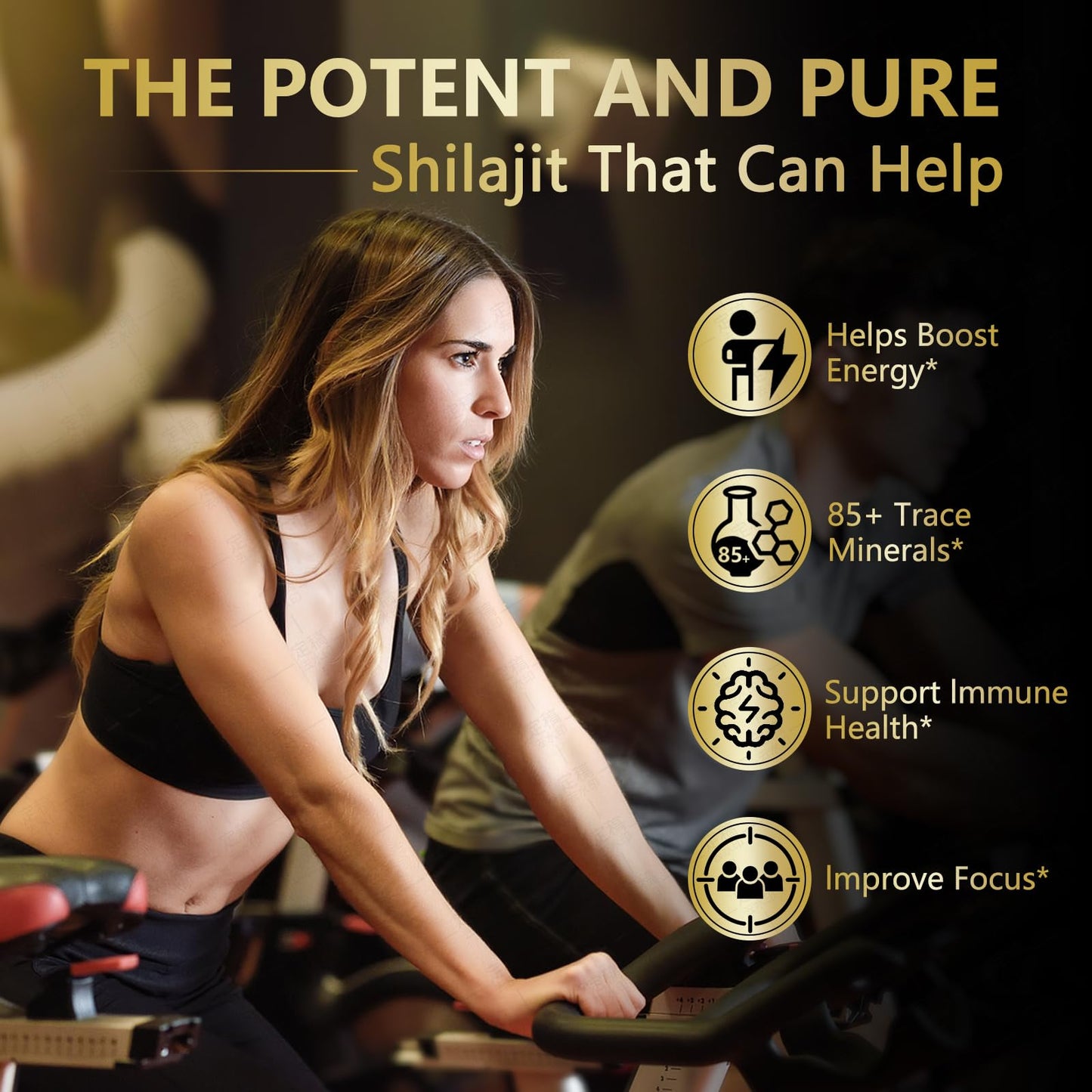 JIAPAI Himalayan Gold Shilajit Gummies 60 Count