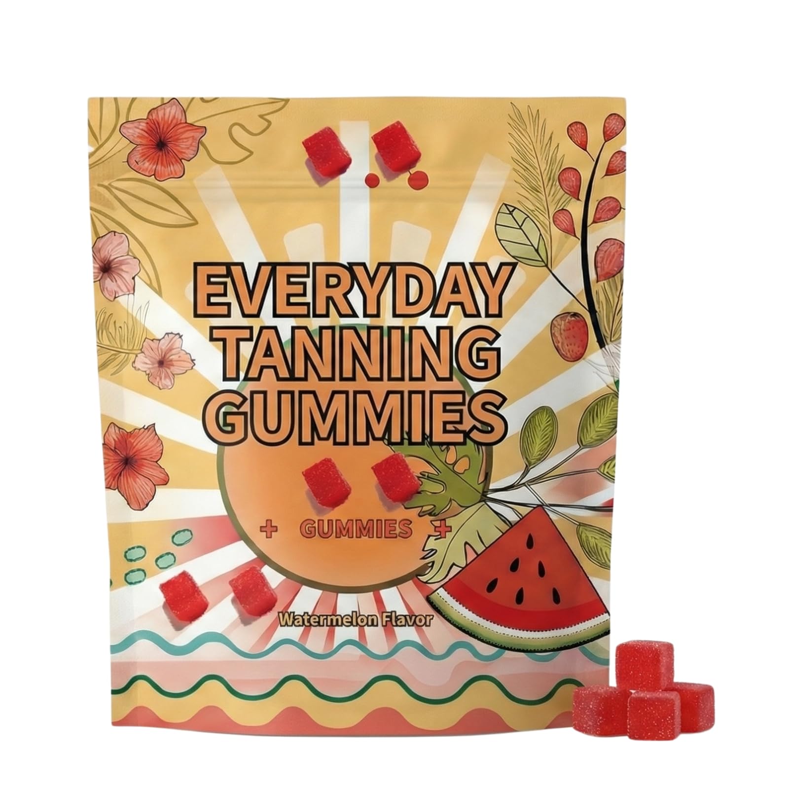Generic Daily Tanning Gummies Capsule, 60 Capsules