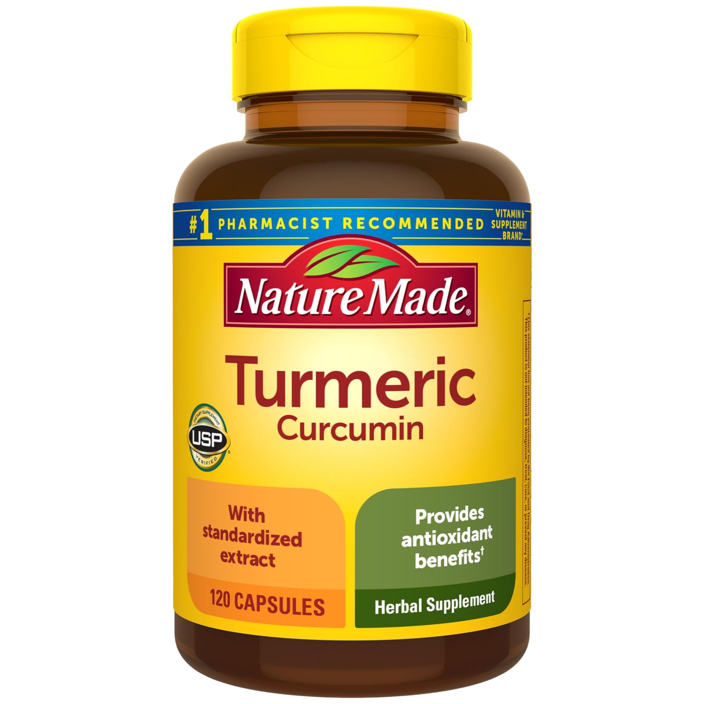 Nature Made Turmeric Curcumin 500 mg Capsules 120 Count