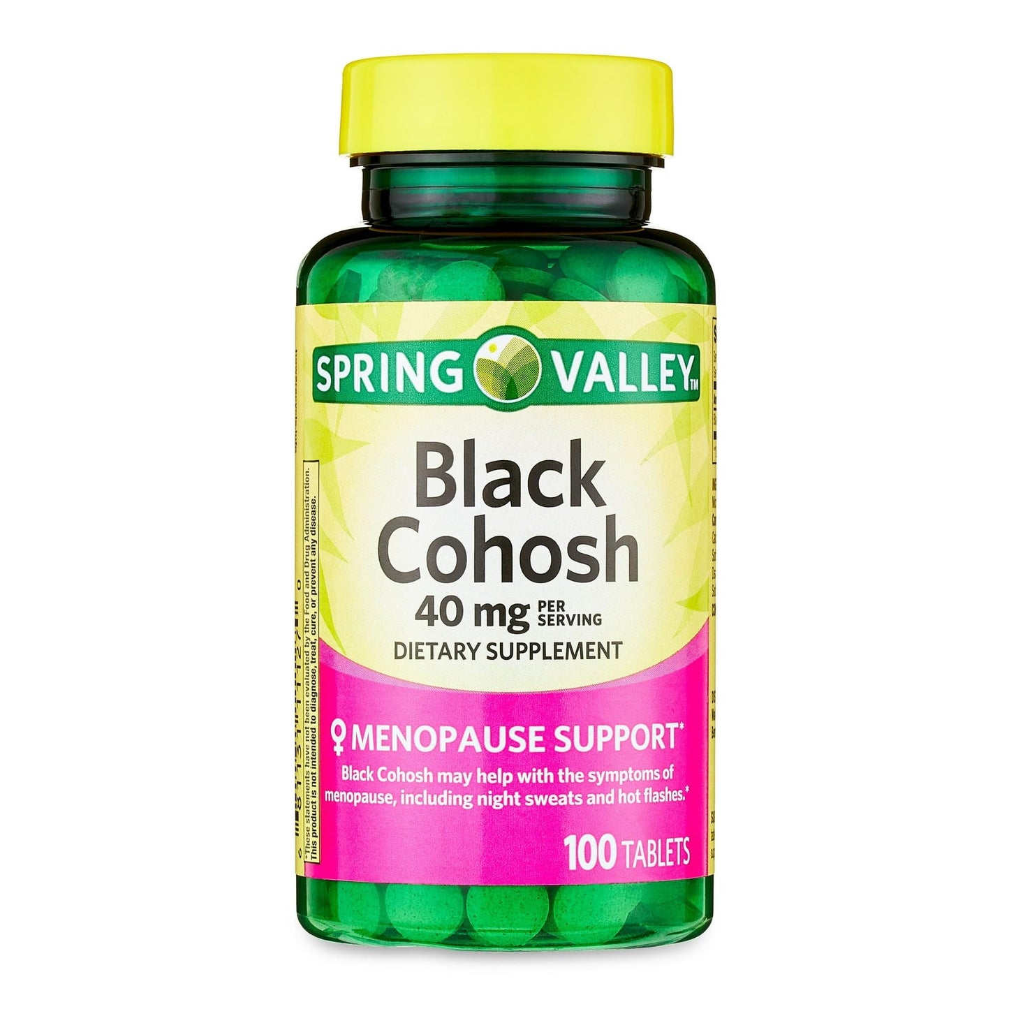 BASKETGOODS Black Cohosh Menopause Support 40 mg Tablet, 100 Count