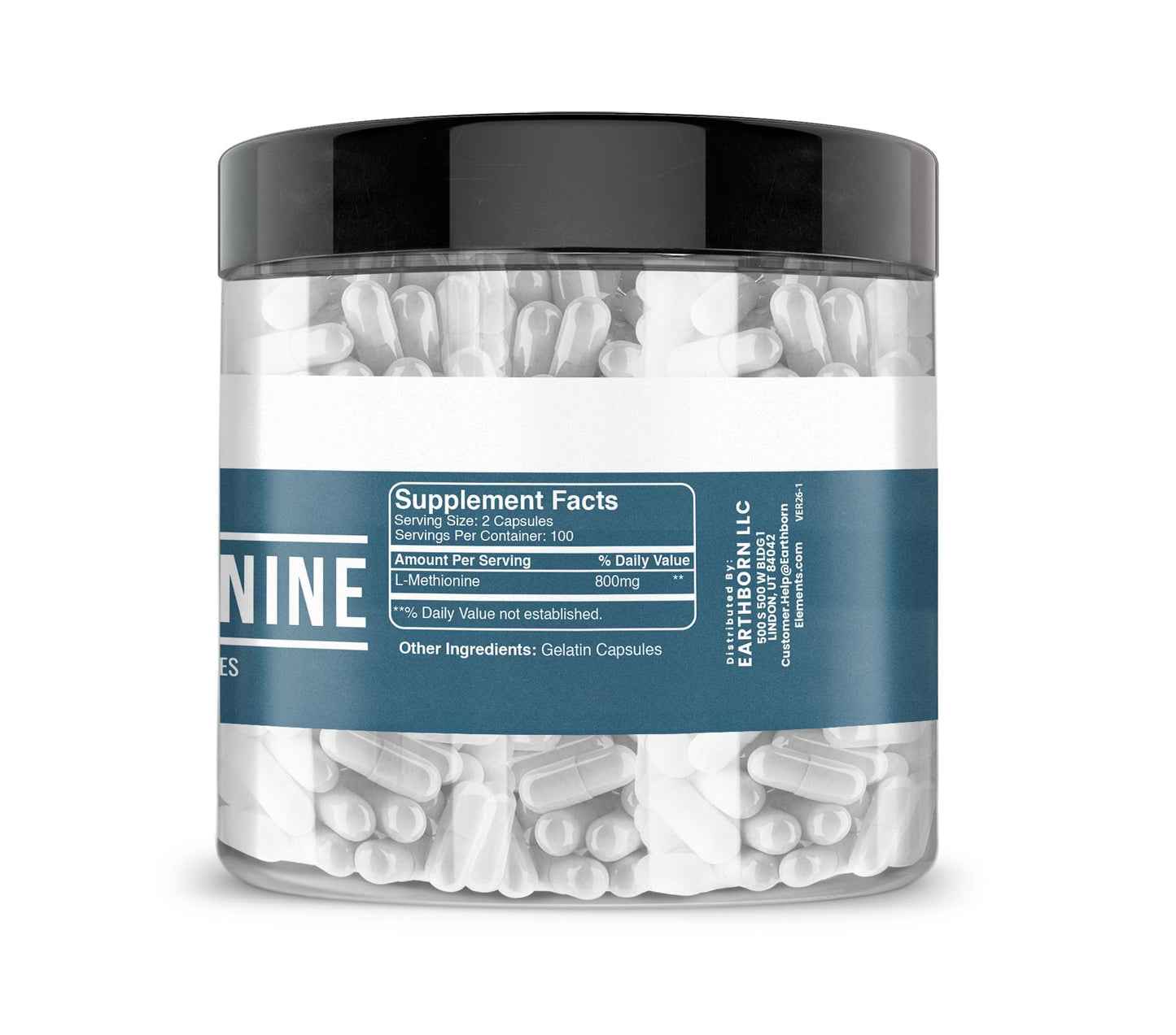 Earthborn Elements L-Methionine Capsules 200 Count