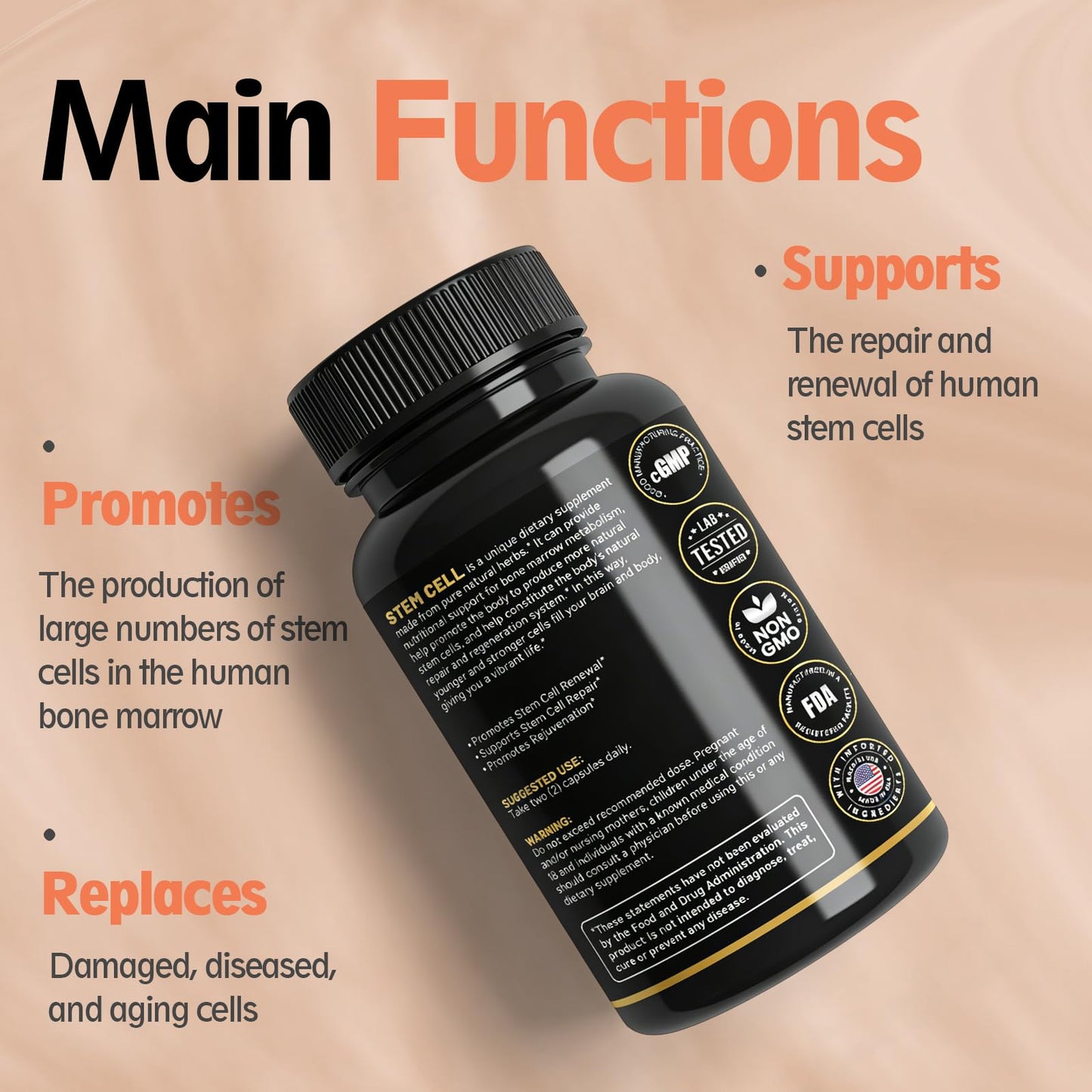 REACH HEALTH Stem Cell Activation Formula Tablet, 120 Tablets