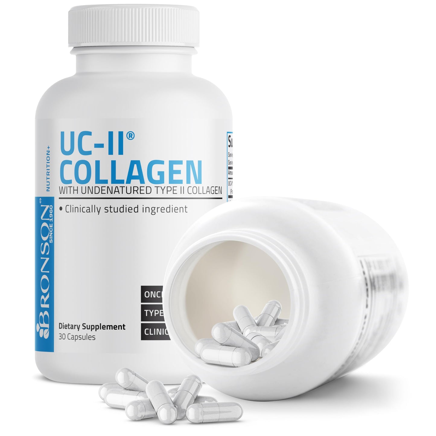 Bronson UC-II Undenatured Type II Collagen Joint Support Capsules, 30 Count