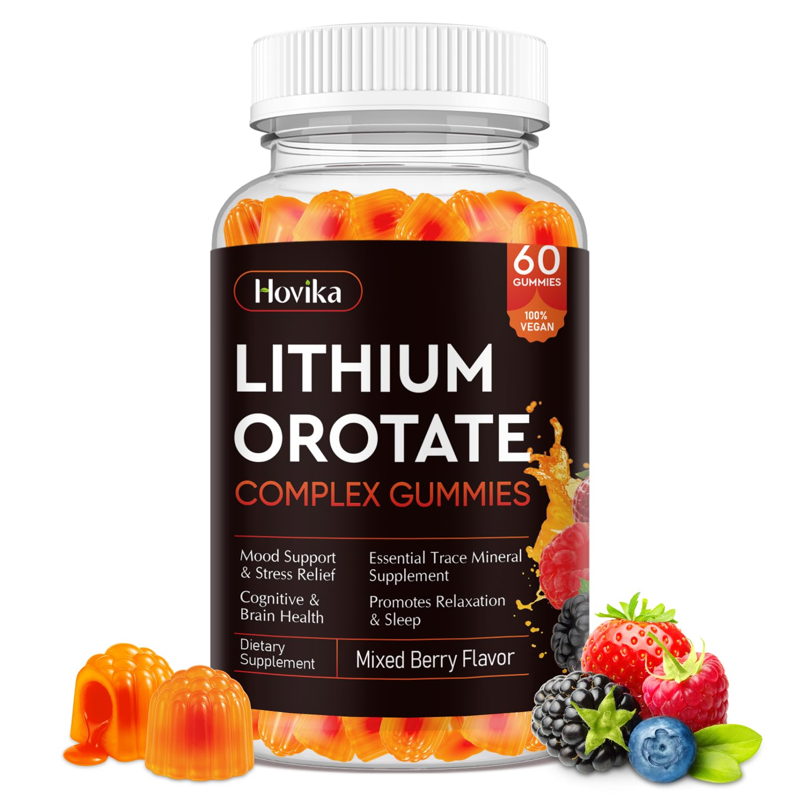 Hovika Lithium Orotate Gummies, 60 Count