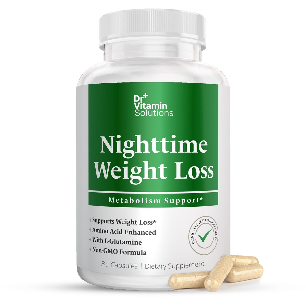 Nighttime Fat Burner for Women & Men, Sleep Support - Night Shred Diet Aid