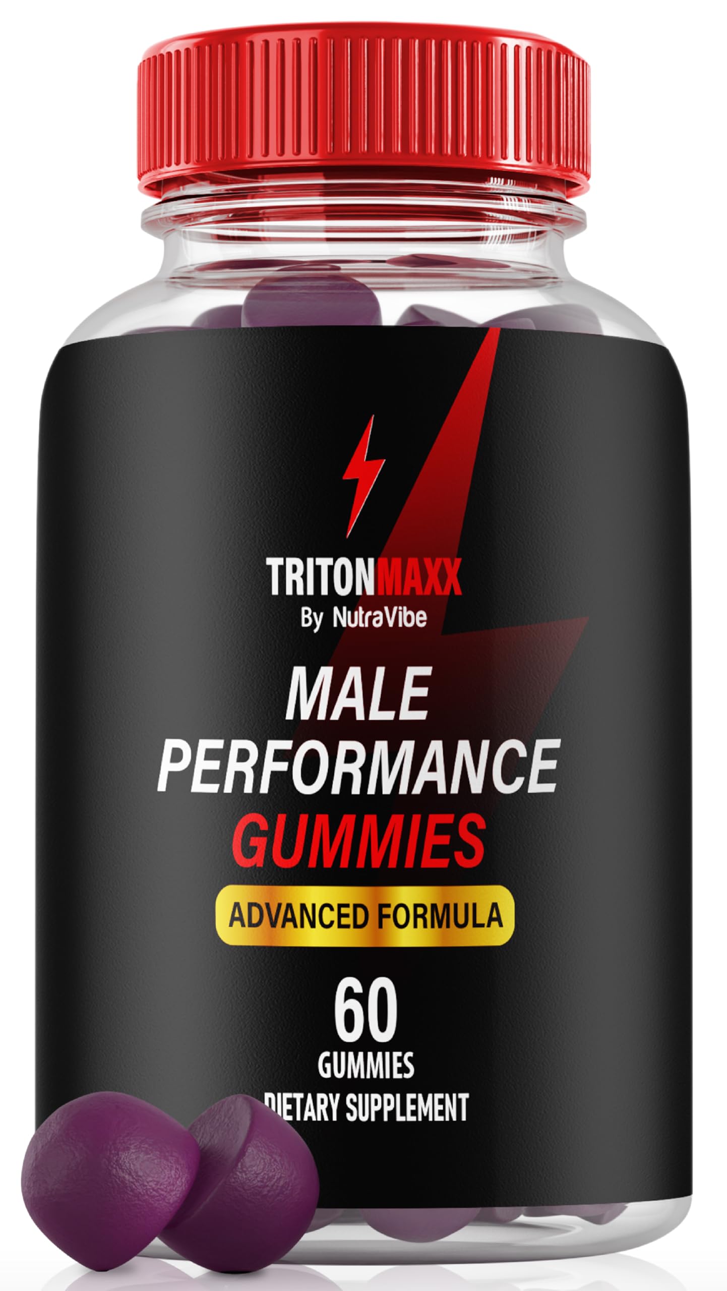 NutraVibe Triton Maxx Gummies for Men, 60 Gummies