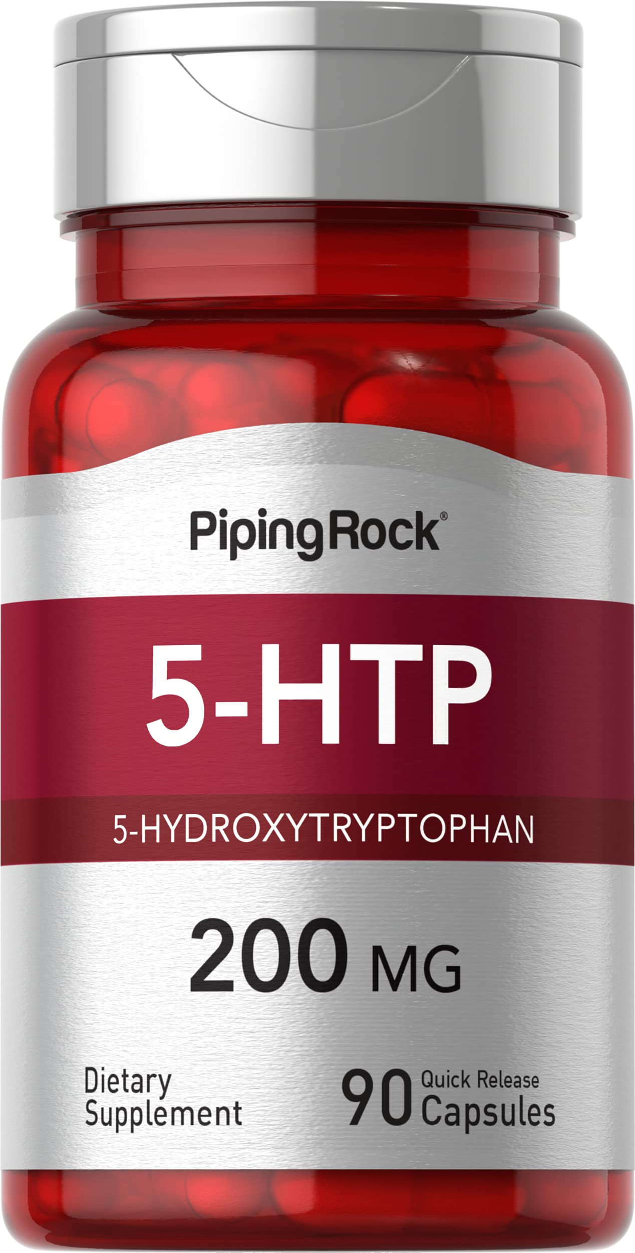 Piping Rock 5-HTP Supplement 200 mg Capsules, 90 Count