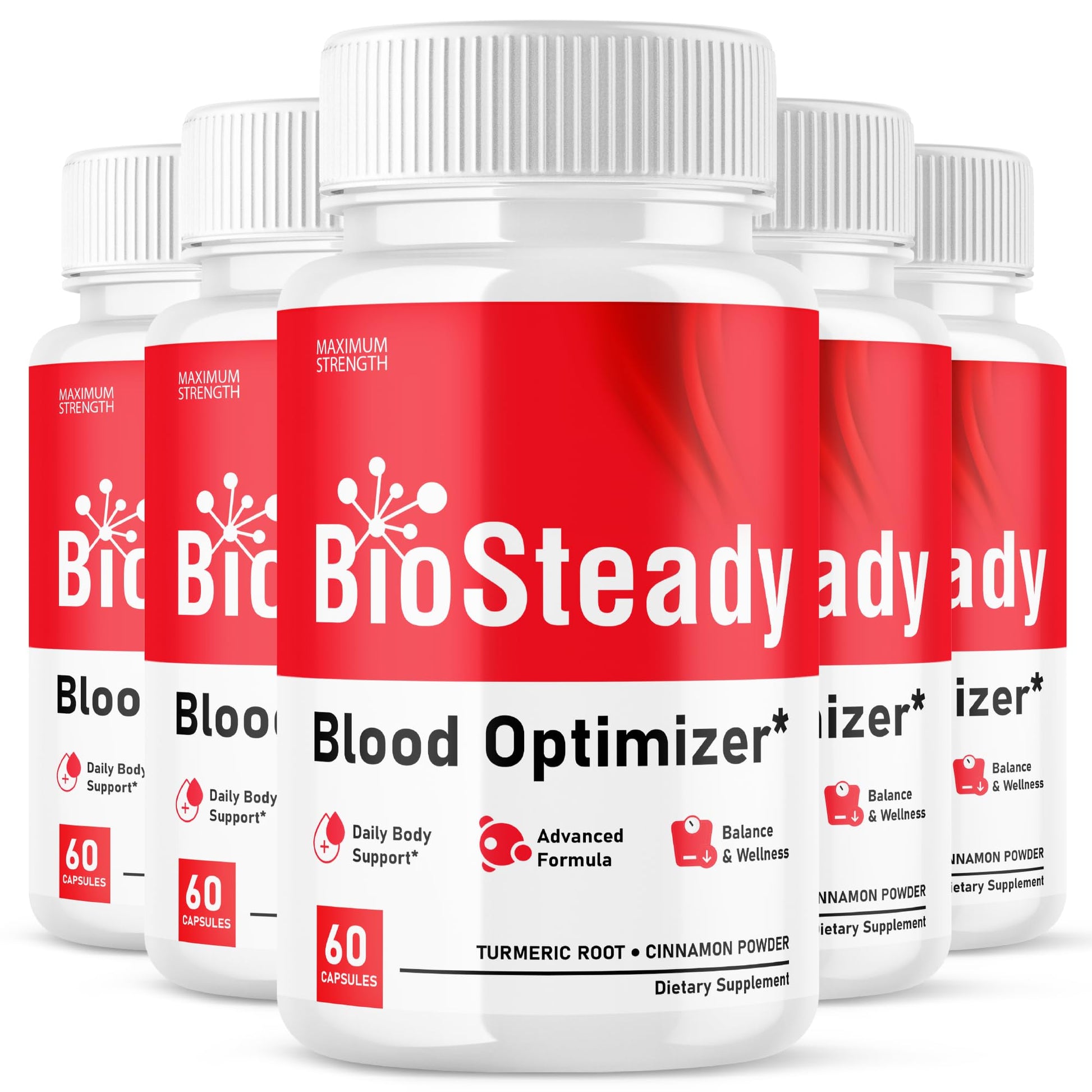 Lofero Biosteady Premium Wellness Formula Advanced Maximum Strength Bio Steady Supplement Pills Natural Ingredients Blood Optimizer Healthy Body Vitamins, 300 Capsules
